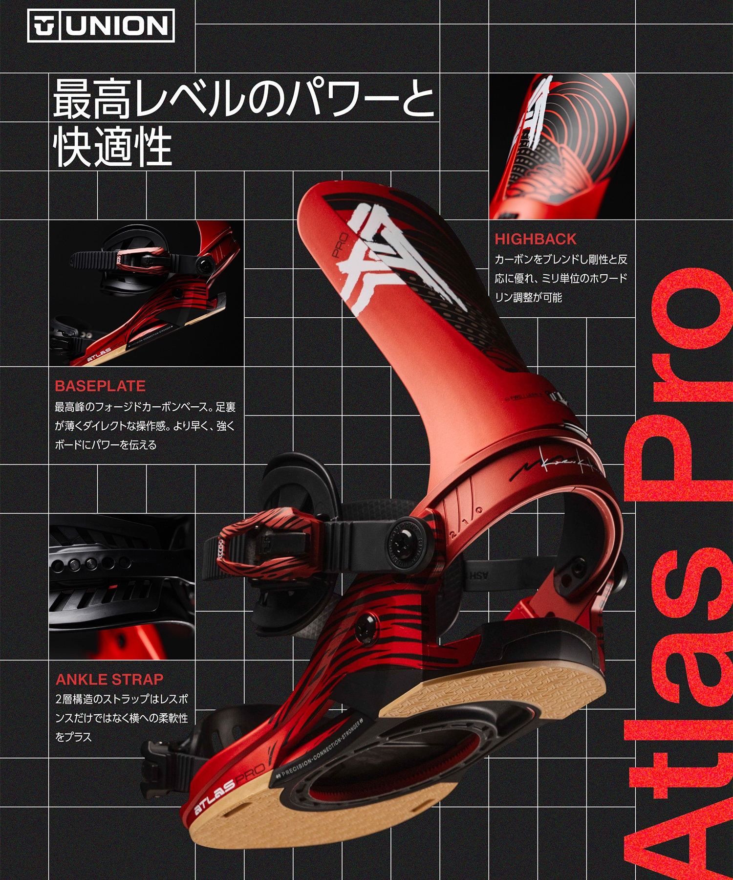 UNION ユニオン アトラス プロ ATLAS PRO スノーボード バインディング