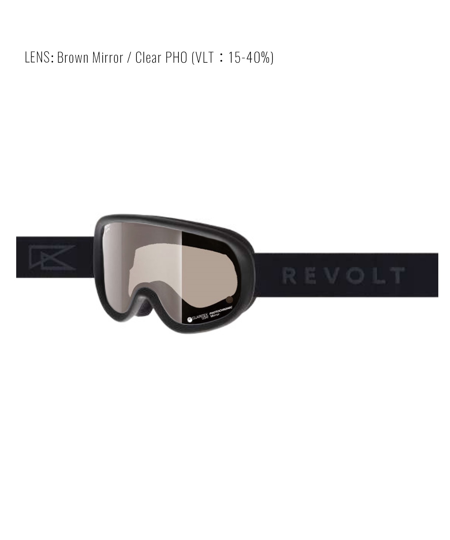 REVOLT クリアブラウン　ゴーグルスーパーライトフレーム REVOLT リボルト スーパーライトフレーム SUPER LIGHT FRAME