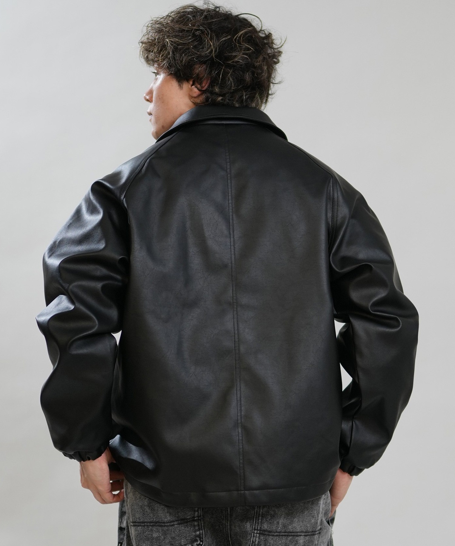 RVCA ルーカ ジャケット メンズ フェイクレザー FAKE LETHER COACH