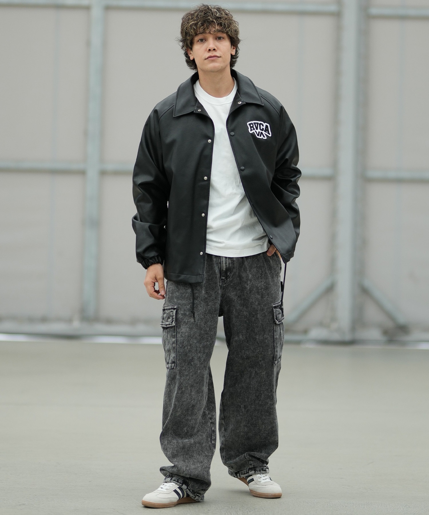 RVCA ルーカ ジャケット メンズ フェイクレザー FAKE LETHER COACH
