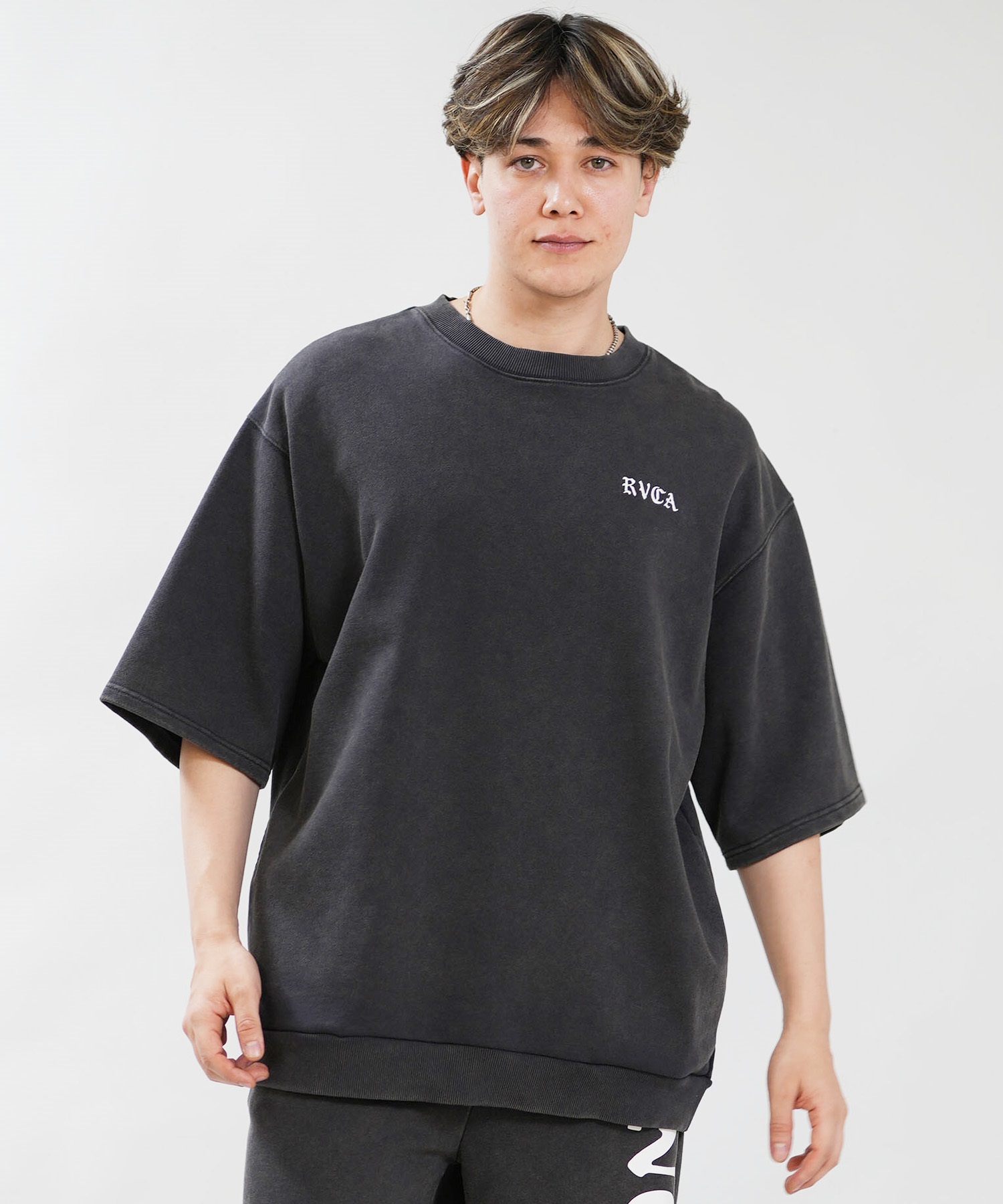 RVCA ルーカ トレーナー スウェット 半袖 Tシャツ メンズ BACK SIDE