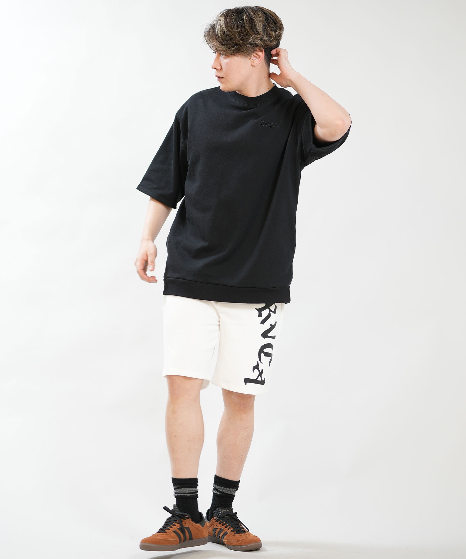RVCA ルーカ トレーナー スウェット 半袖 Tシャツ メンズ BACK SIDE