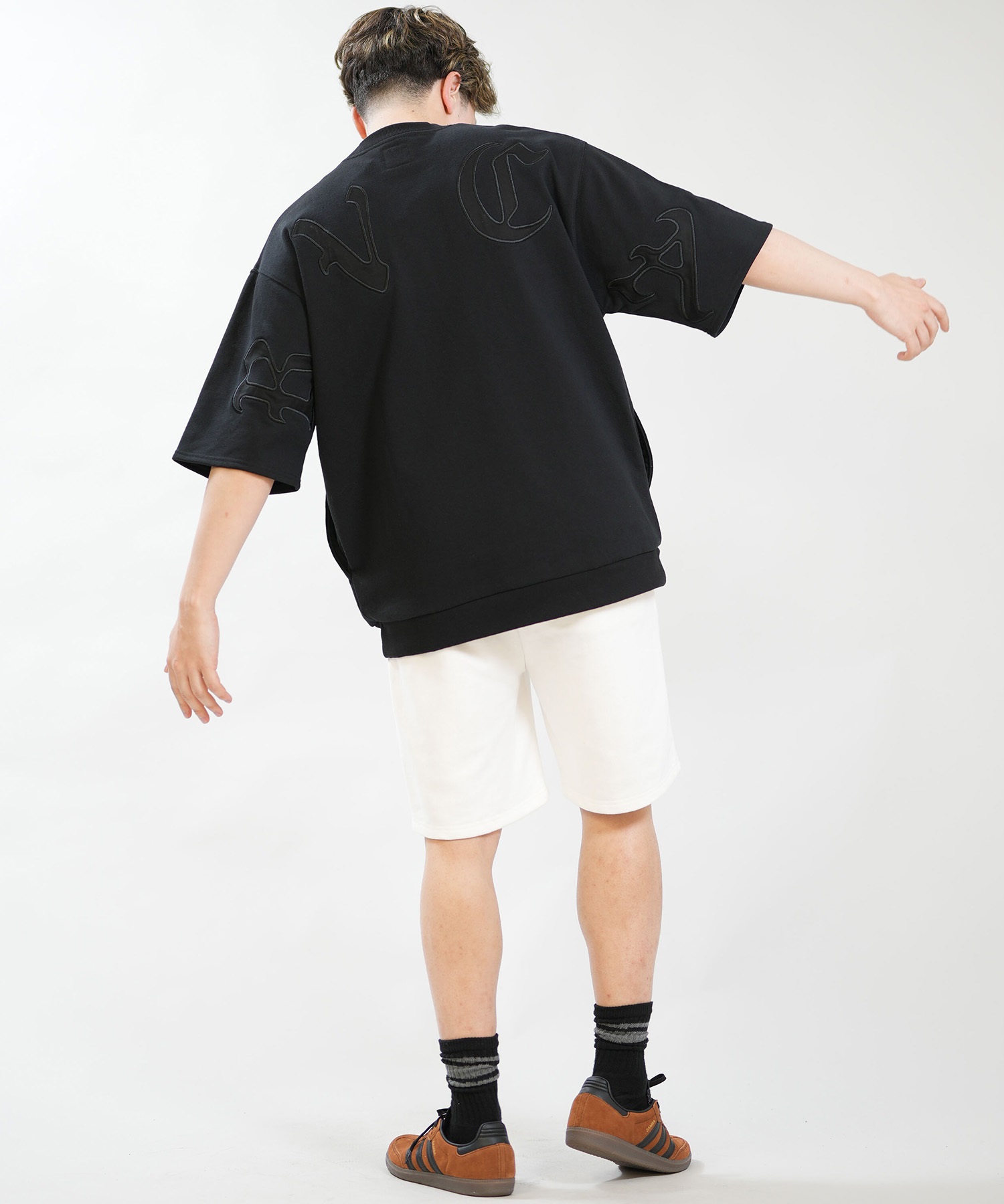 RVCA ルーカ トレーナー スウェット 半袖 Tシャツ メンズ BACK SIDE