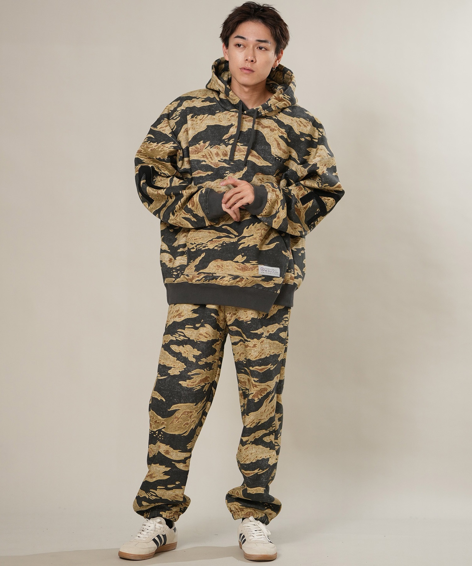 RVCA ルーカ プルオーバー パーカー フーディー メンズ 裏起毛 BACK
