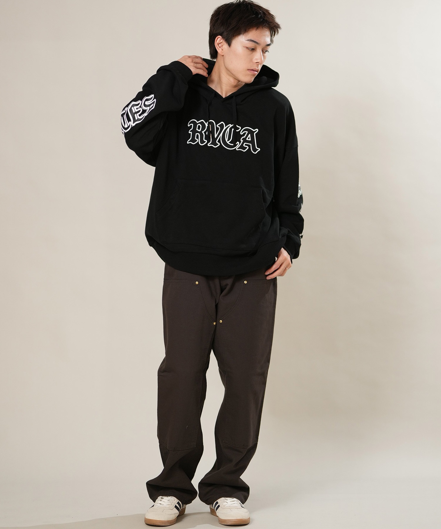RVCA ルーカ プルオーバー パーカー フーディー メンズ ロゴ BALANCE