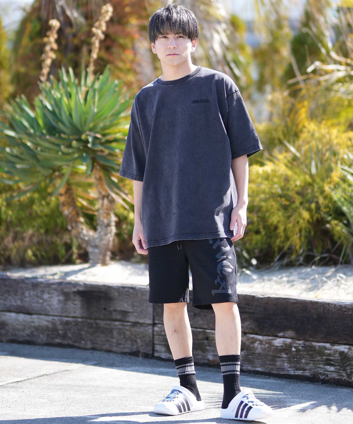 RVCA ルーカ 半袖 Tシャツ メンズ バックプリント PARADAISE BOX SS