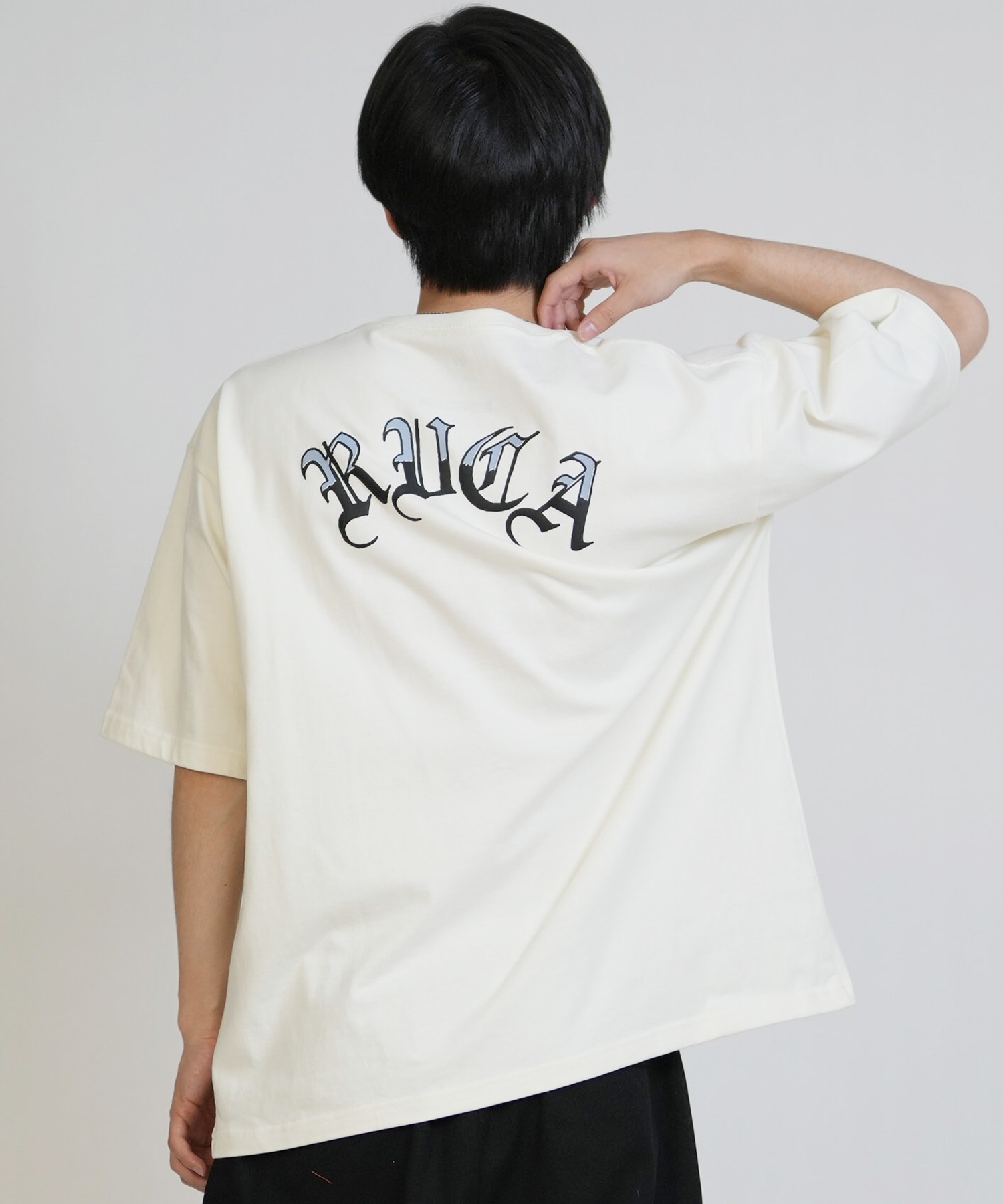 RVCA ルーカ 半袖 Tシャツ メンズ バックプリント BACK SIDE OE RVCA