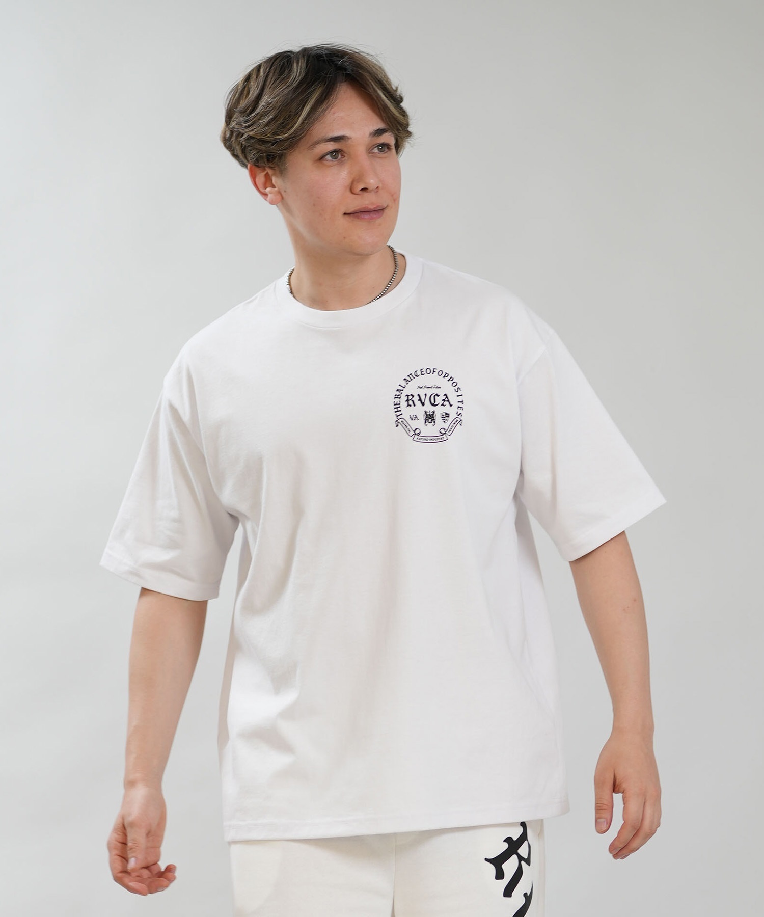 RVCA ルーカ 半袖 Tシャツ メンズ バックプリント CIRCLE BALANCE OE 