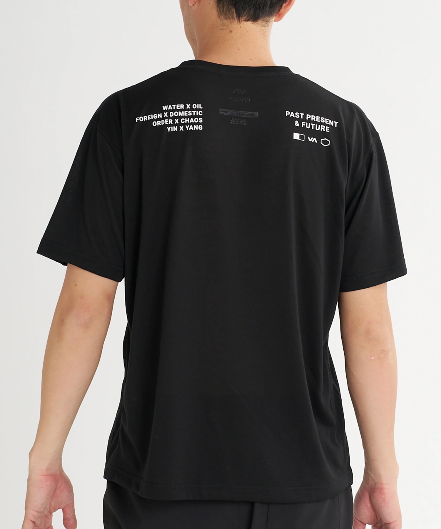 RVCA ルーカ 半袖 Tシャツ メンズ ロゴ バックプリント 速乾 軽量