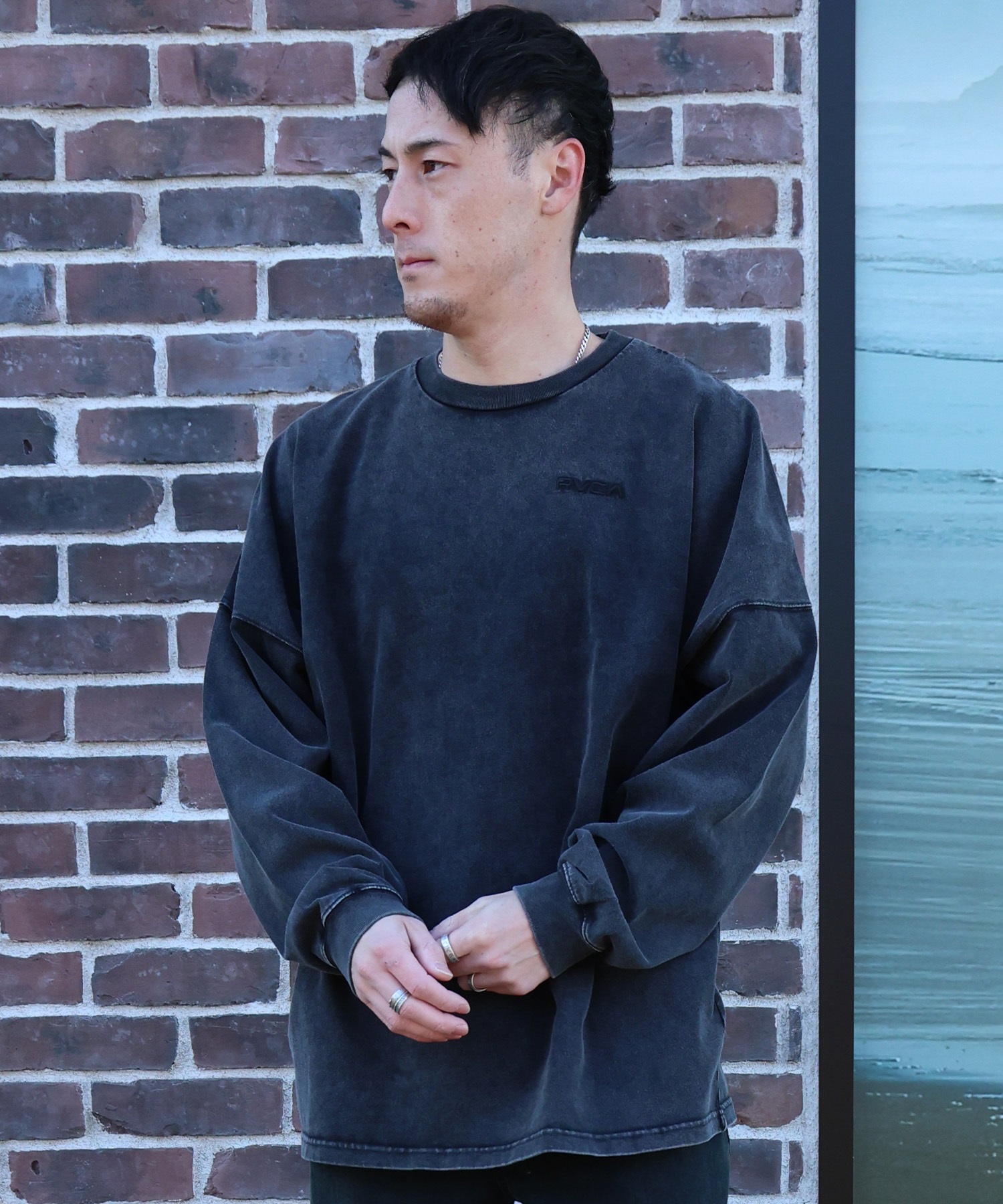 RVCA ルーカ 長袖 Tシャツ ロンT メンズ BANDANA BOX LONG T ロンT