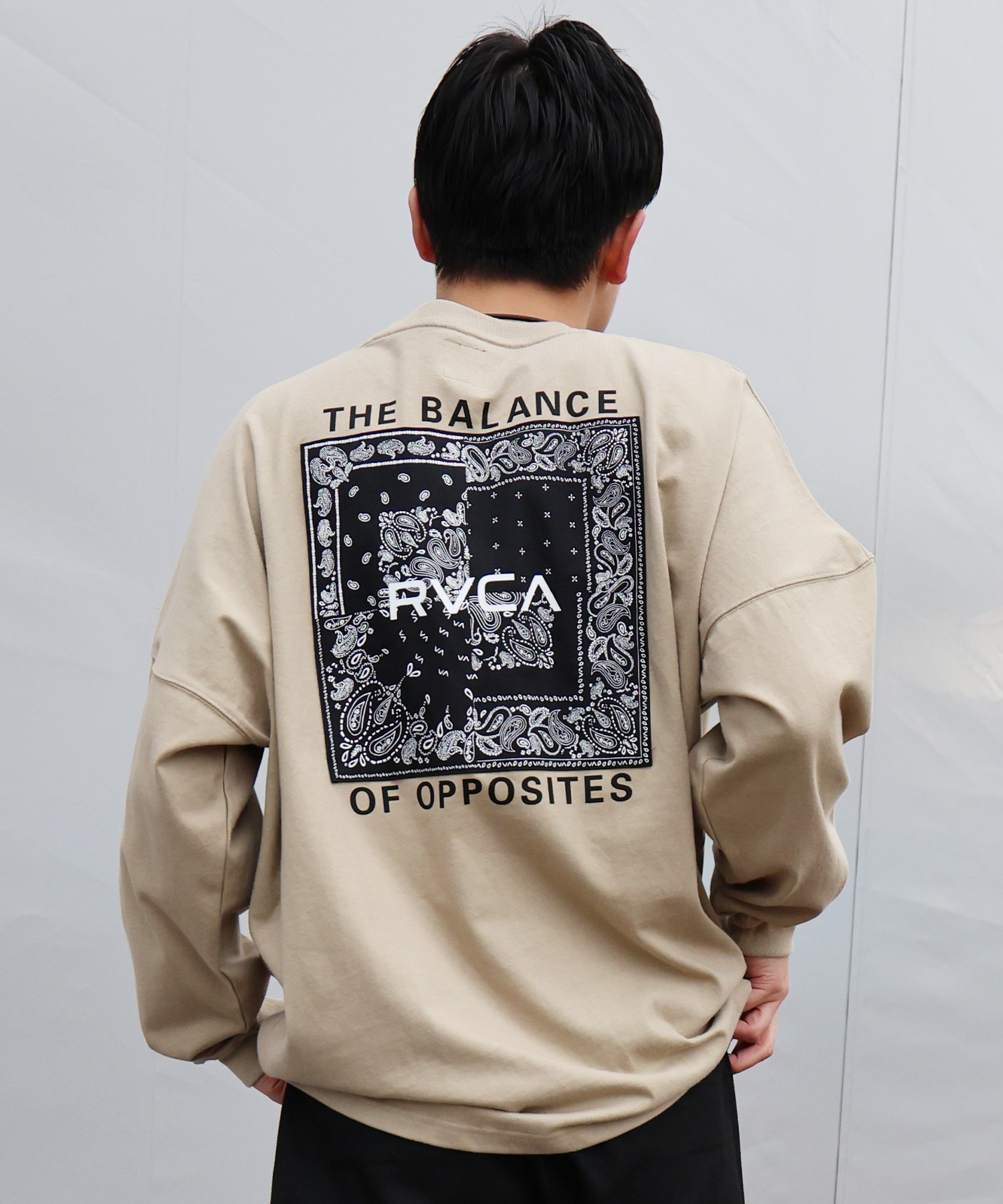 RVCA ルーカ 長袖 Tシャツ ロンT メンズ BANDANA BOX LONG T ロンT