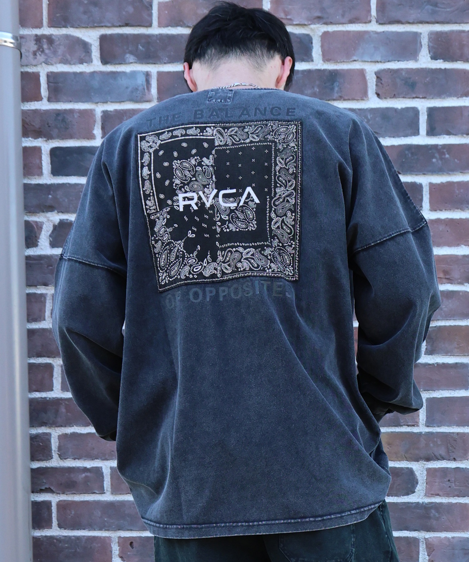 RVCA ルーカ 長袖 Tシャツ ロンT メンズ BANDANA BOX LONG T ロンT