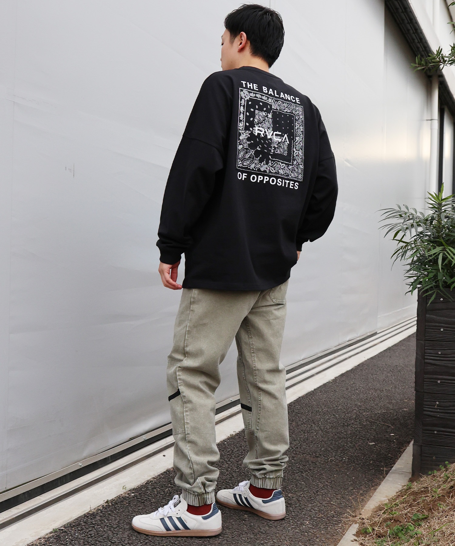 RVCA ルーカ 長袖 Tシャツ ロンT メンズ BANDANA BOX LONG T ロンT