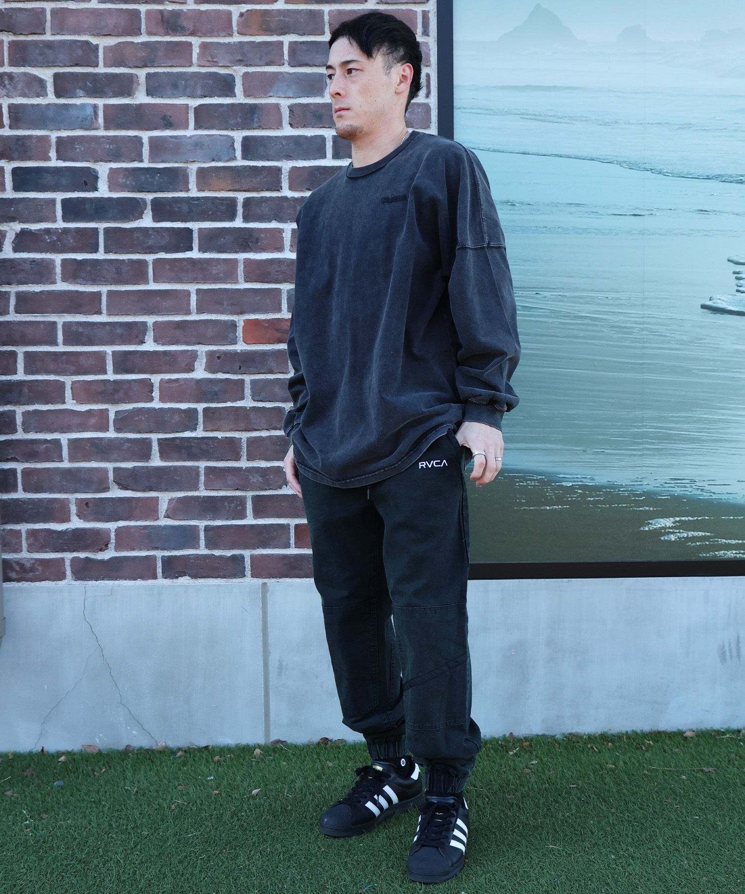 RVCA ルーカ 長袖 Tシャツ ロンT メンズ BANDANA BOX LONG T ロンT