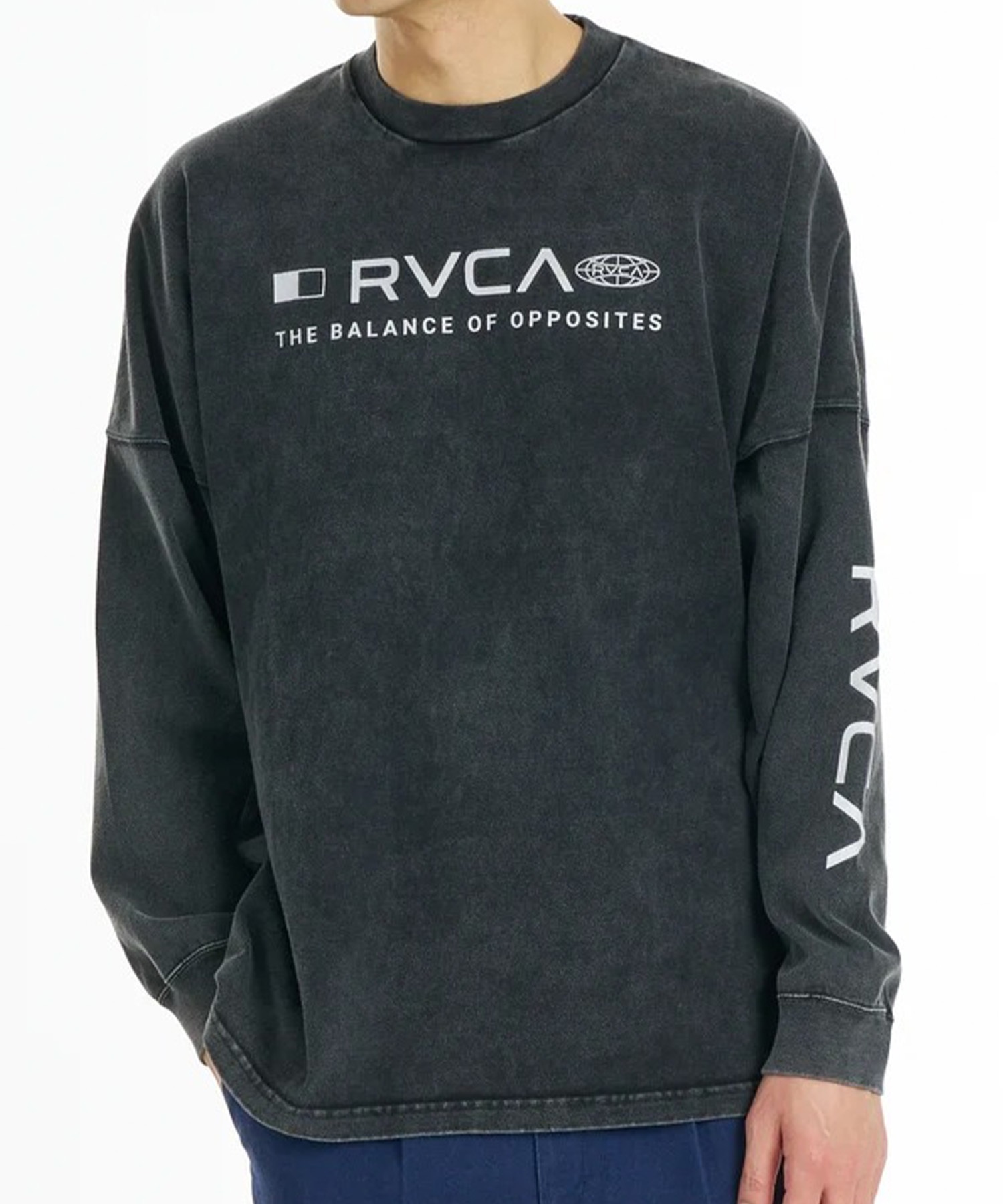 RVCA ルーカ 長袖 Tシャツ ロンT メンズ バックプリント STRAIGHT HEX