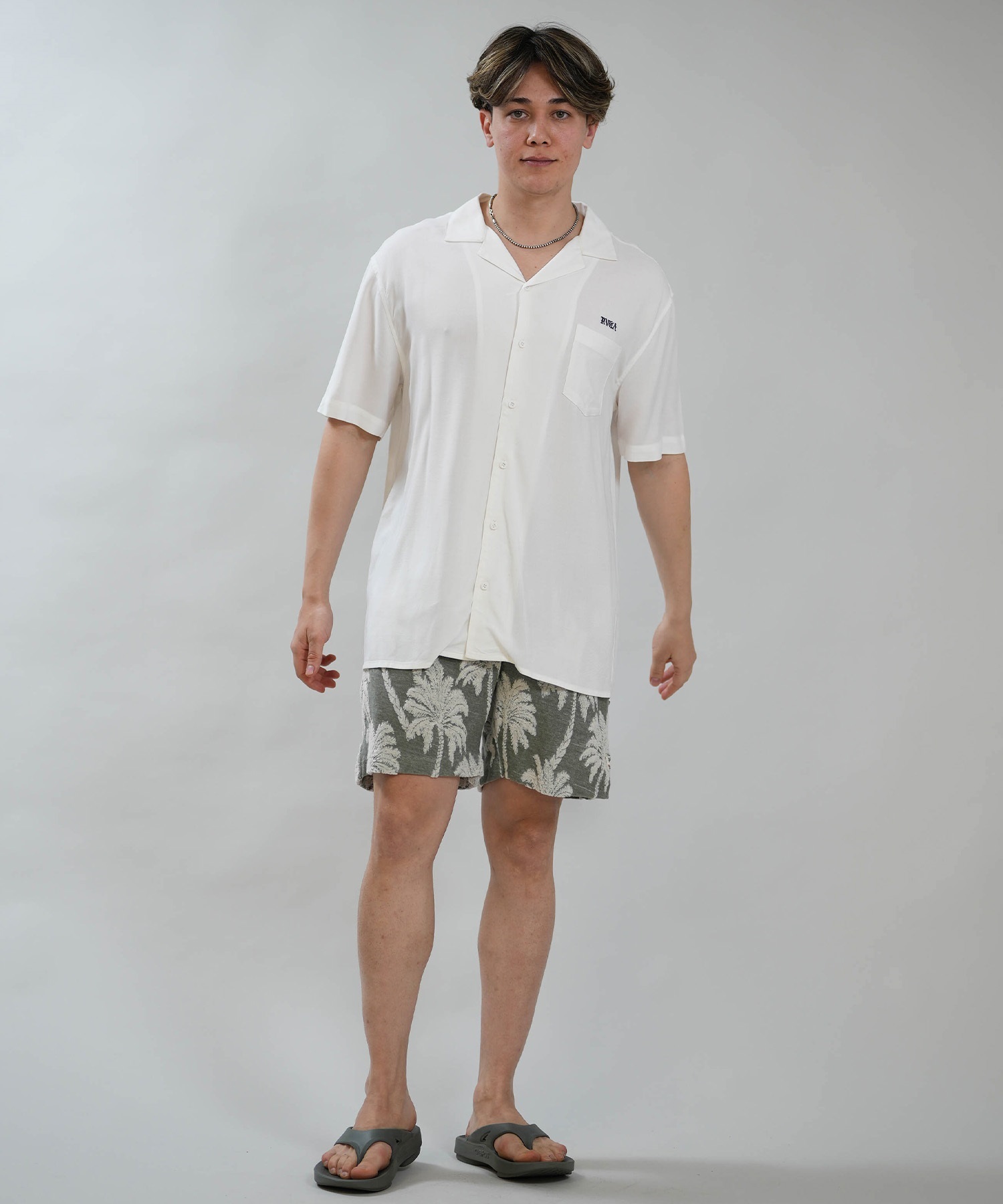 RVCA ルーカ 半袖 シャツ メンズ ロゴ IRON ON SH BG041121 ショート