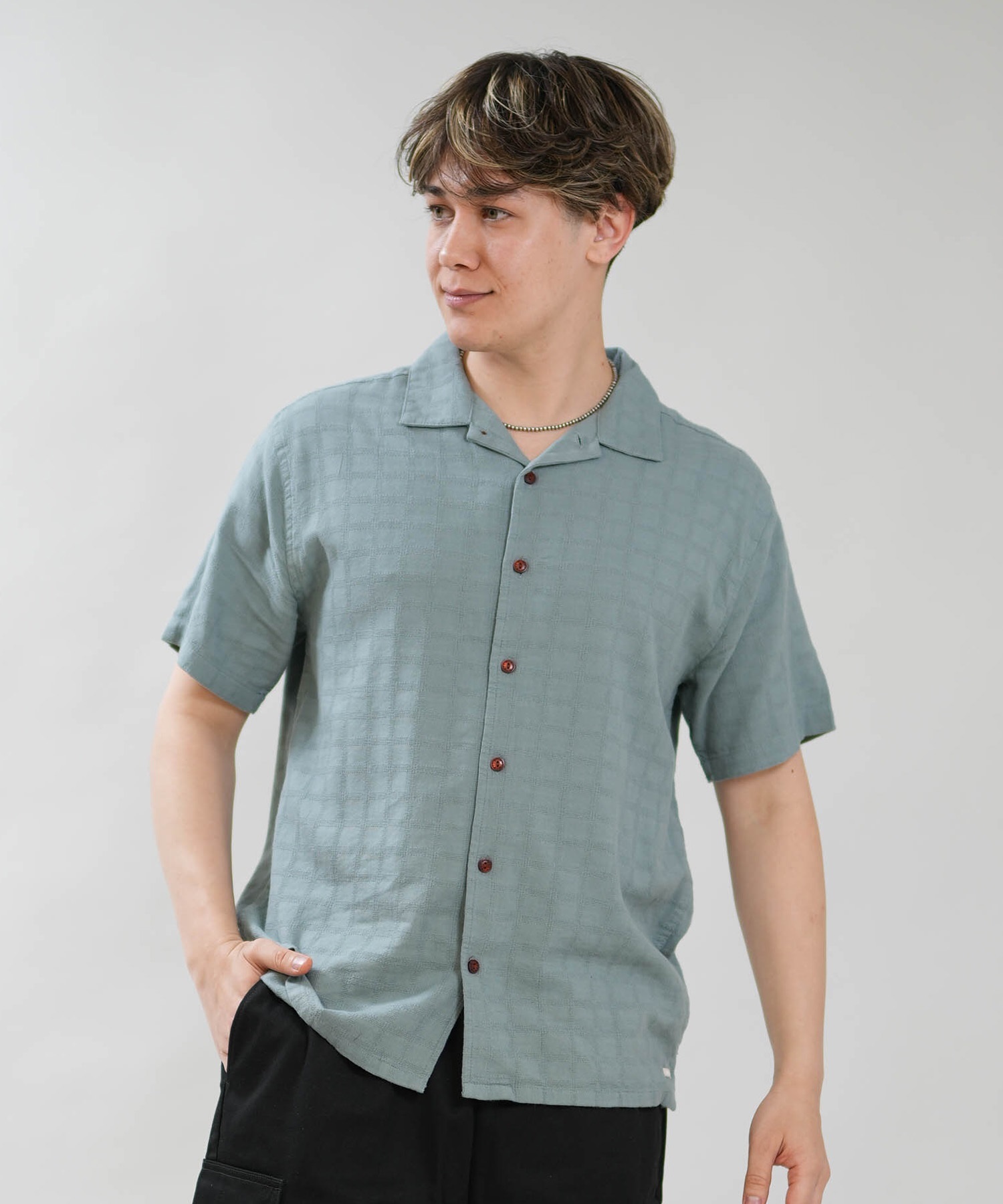 RVCA ルーカ 半袖 シャツ メンズ シンプル VACANCY SS BG041141