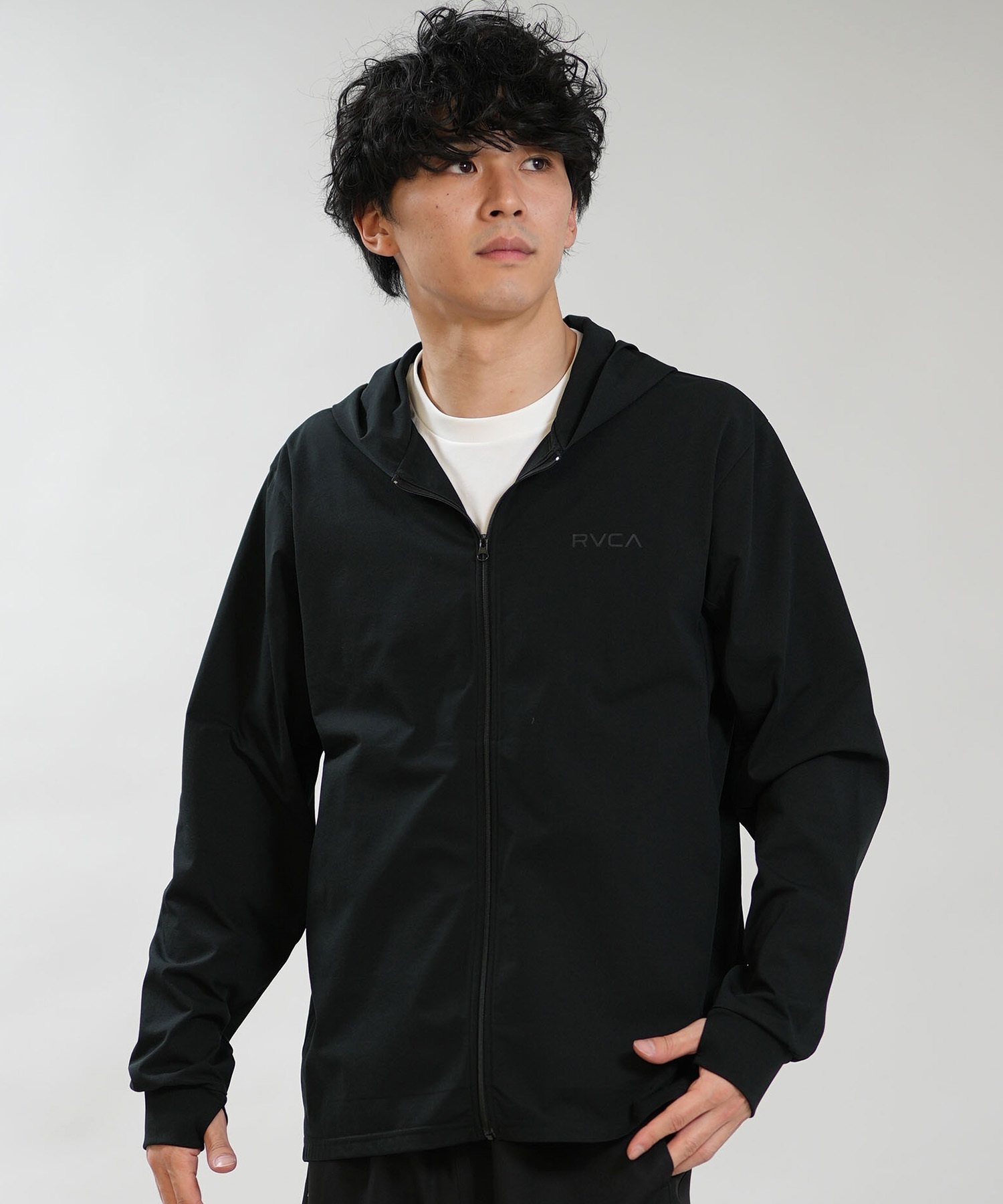 RVCA ルーカ 水着 ラッシュガード ジップアップ パーカー メンズ UV