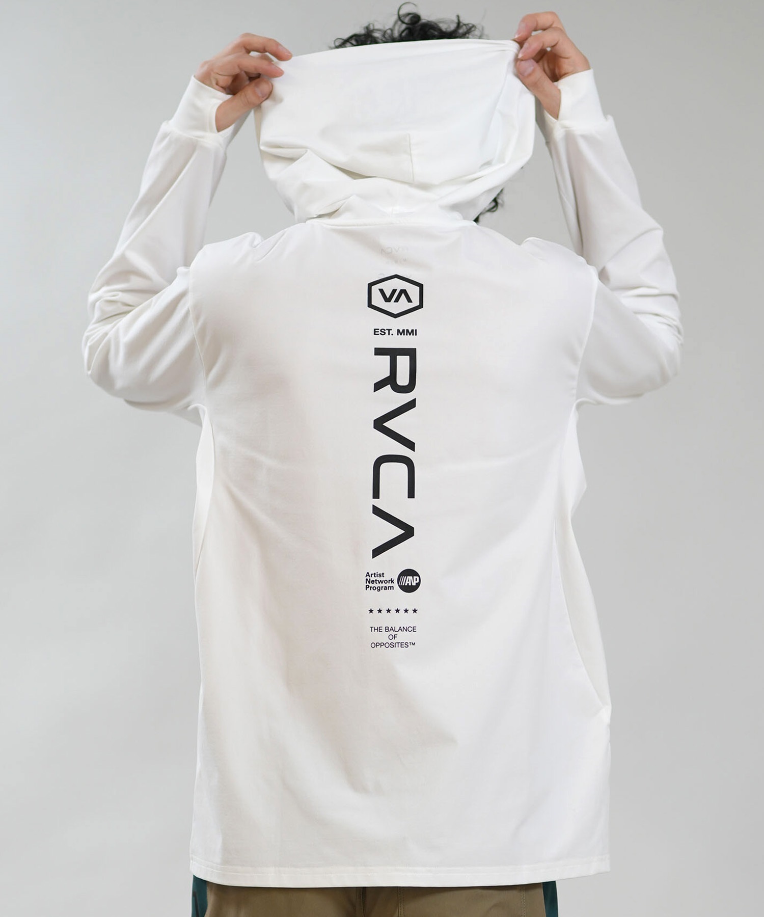 RVCA ルーカ 水着 ラッシュガード ジップアップ パーカー メンズ UV