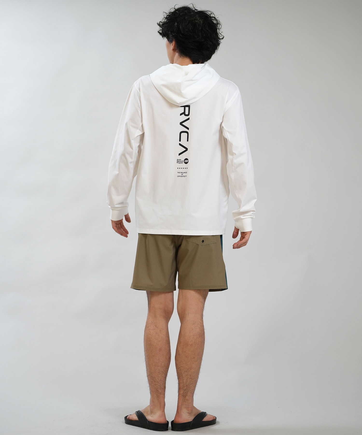 RVCA ルーカ 水着 ラッシュガード ジップアップ パーカー メンズ UV