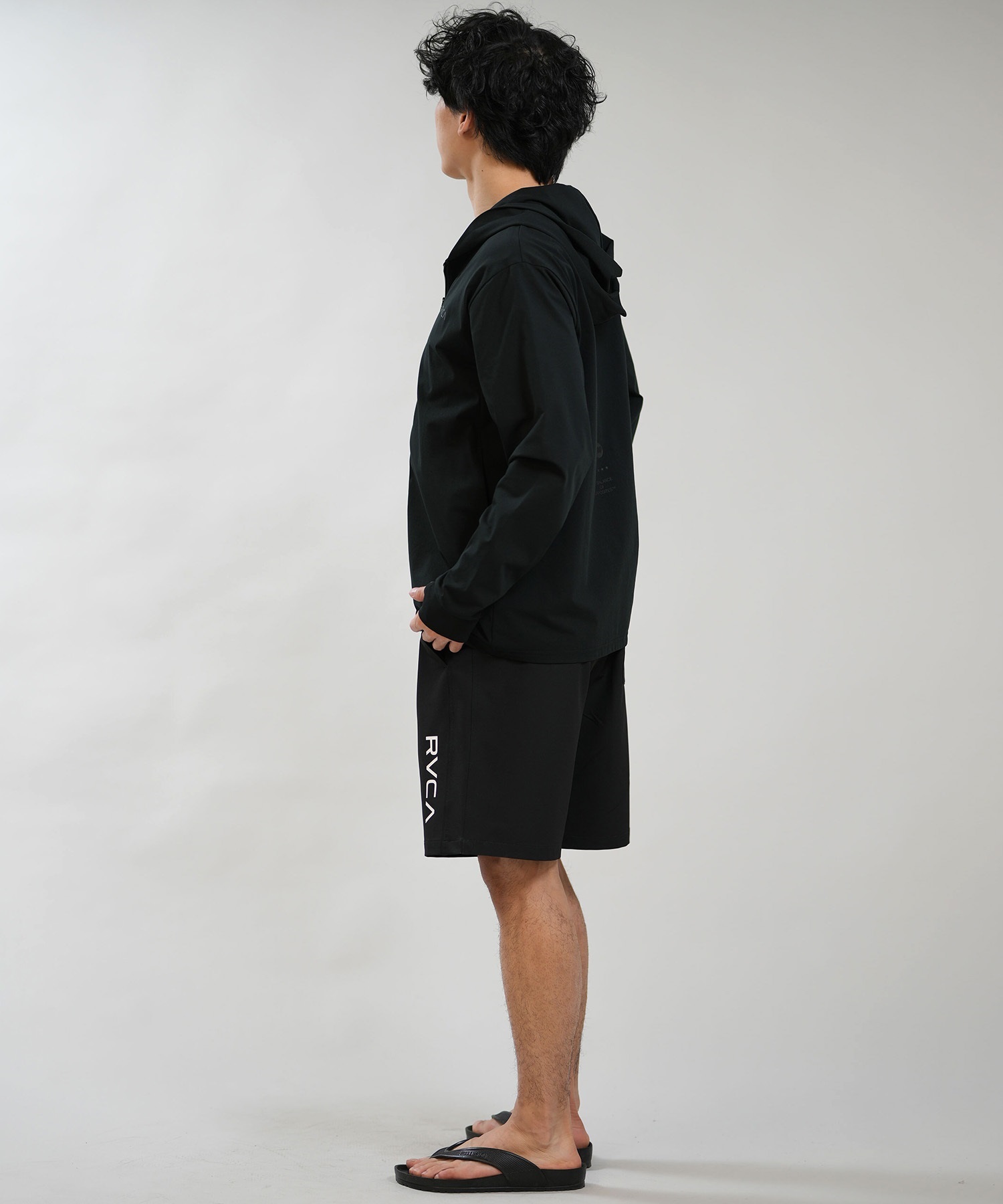 RVCA ルーカ 水着 ラッシュガード ジップアップ パーカー メンズ UV
