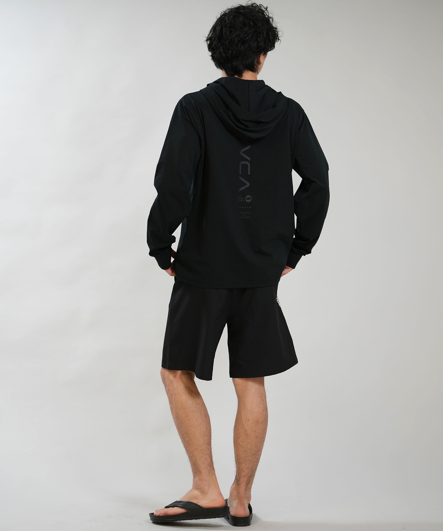 RVCA ルーカ 水着 ラッシュガード ジップアップ パーカー メンズ UV
