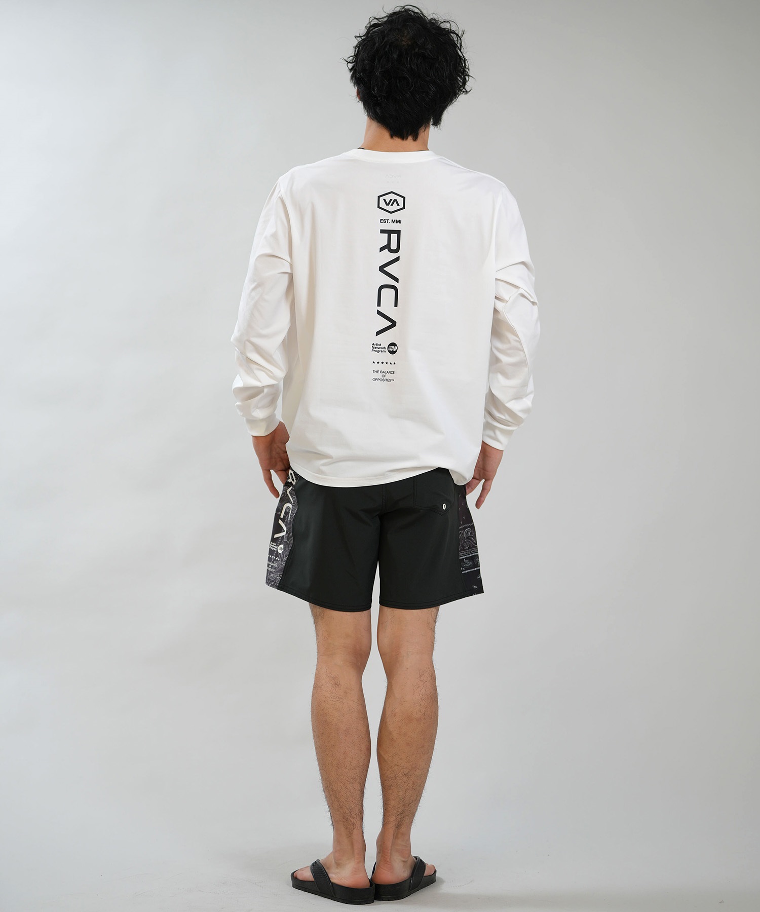 RVCA ルーカ 水着 ラッシュガード 長袖 Tシャツ ロンT メンズ UVカット