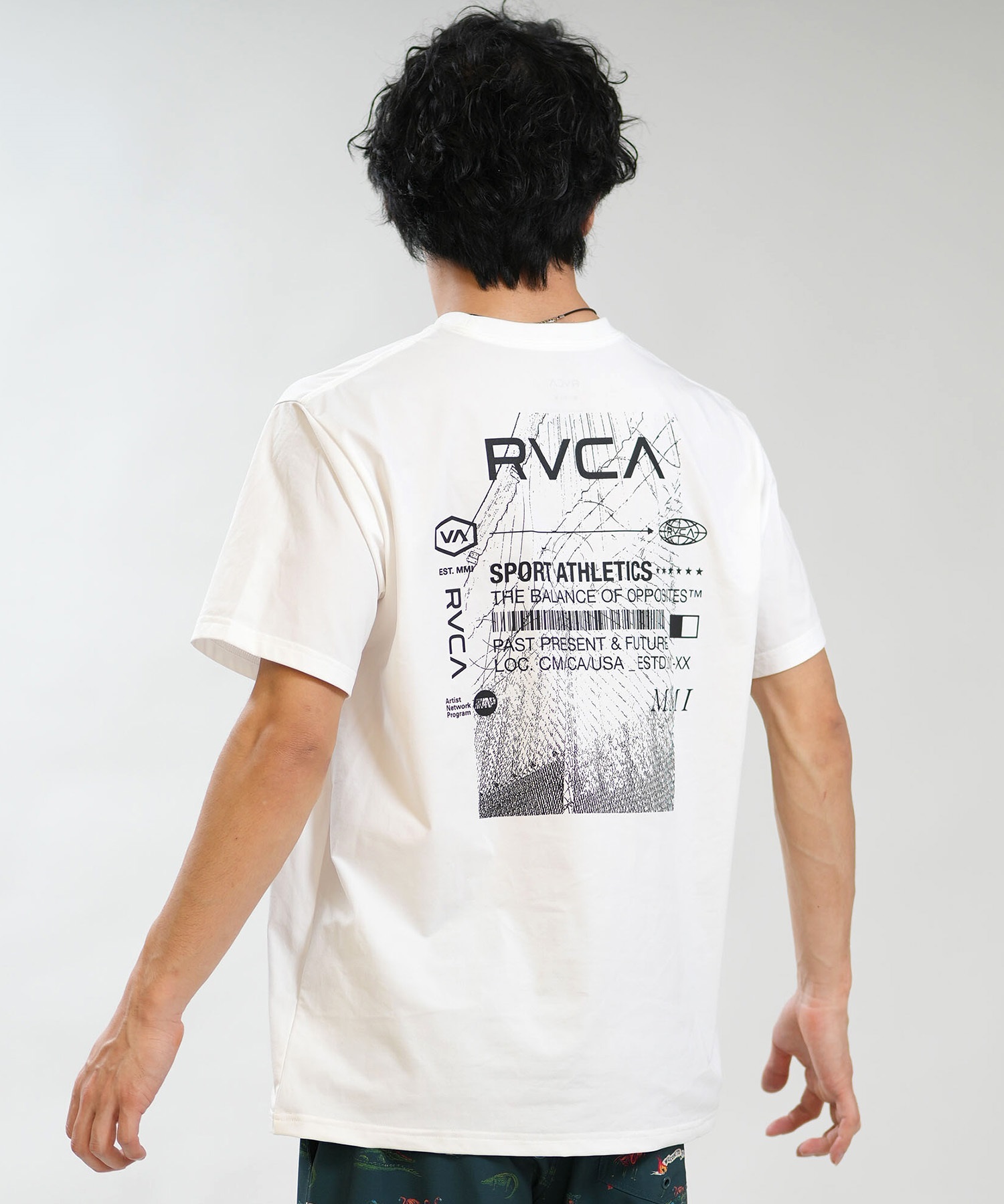 RVCA ルーカ 水着 ラッシュガード 半袖 Tシャツ メンズ UVカット 吸水