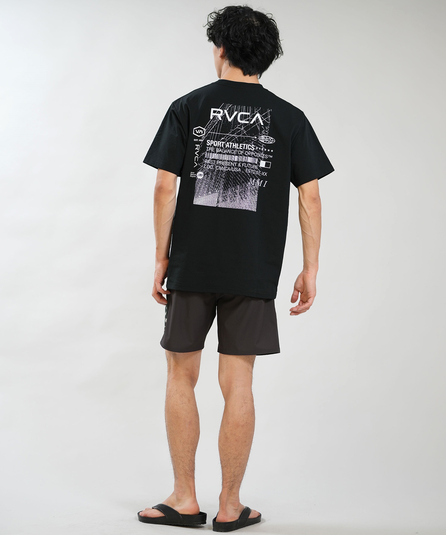 RVCA ルーカ 水着 ラッシュガード 半袖 Tシャツ メンズ UVカット 吸水