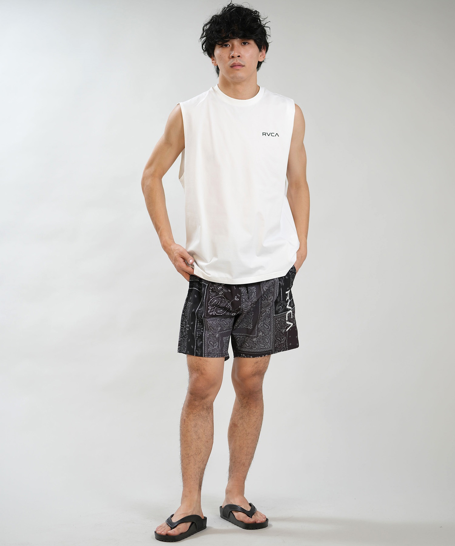 RVCA ルーカ 水着 ラッシュガード タンクトップ メンズ UVカット 吸水