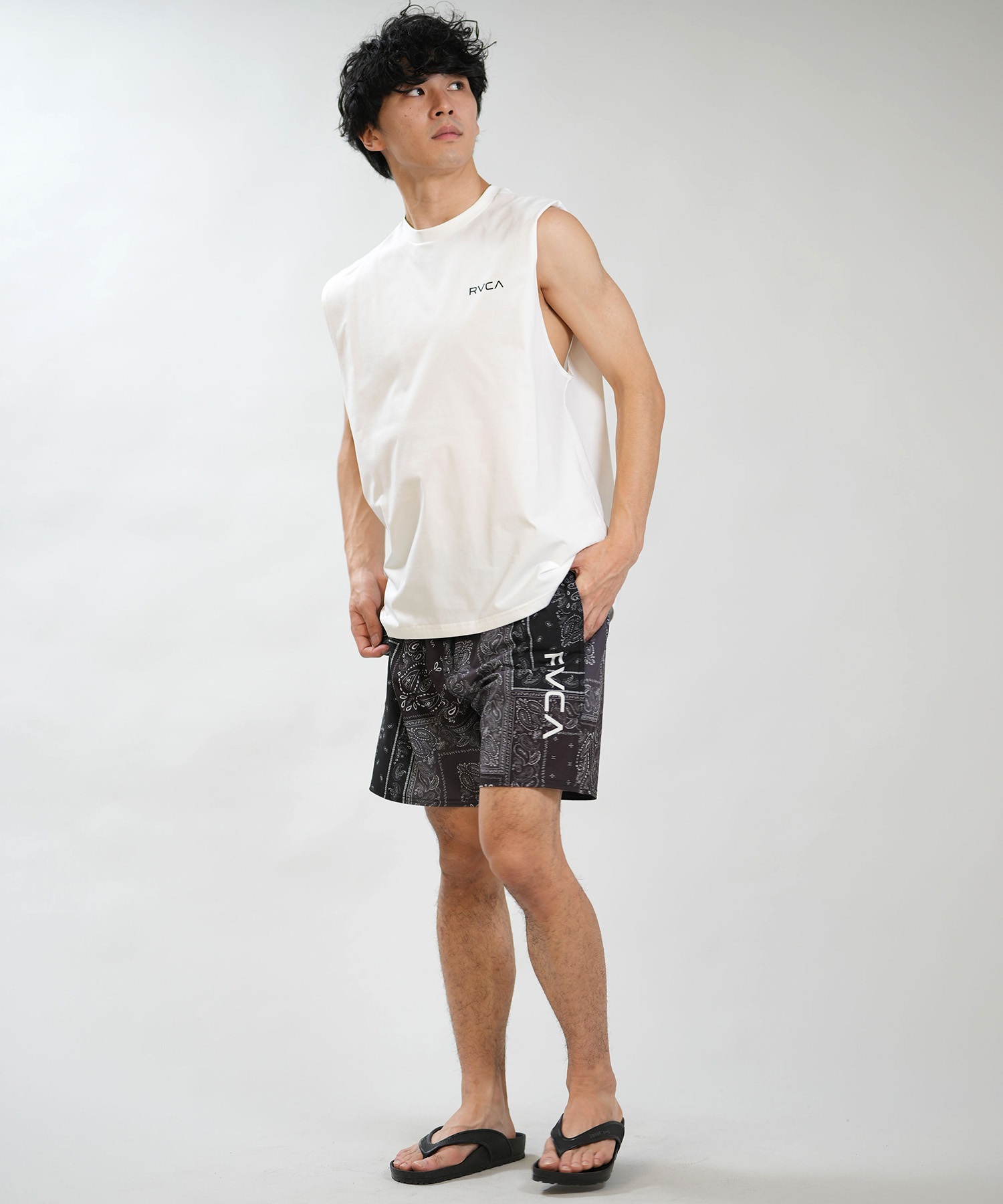 RVCA ルーカ 水着 ラッシュガード タンクトップ メンズ UVカット 吸水
