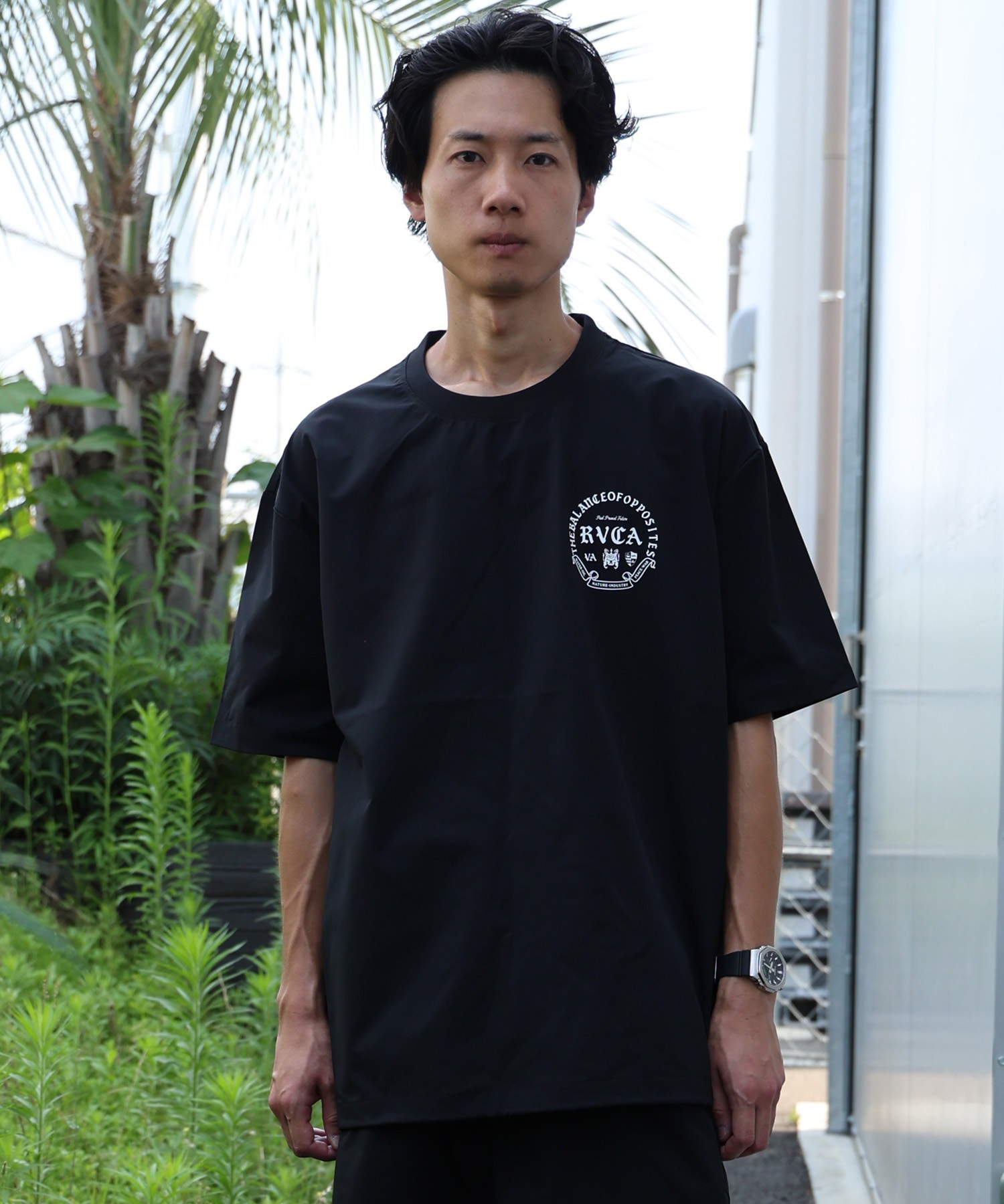 RVCA ルーカ 水着 ラッシュガード 半袖 Tシャツ メンズ 水陸両用 ロゴ