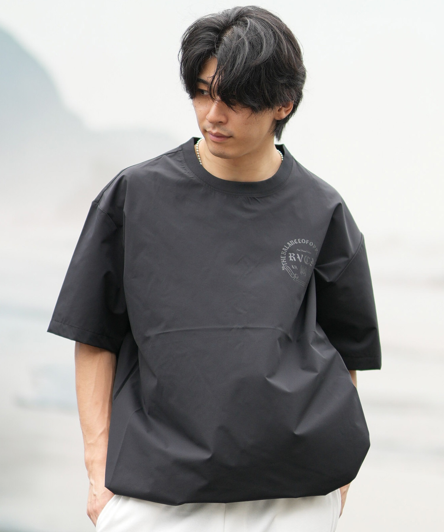 RVCA ルーカ 水着 ラッシュガード 半袖 Tシャツ メンズ 水陸両用 ロゴ