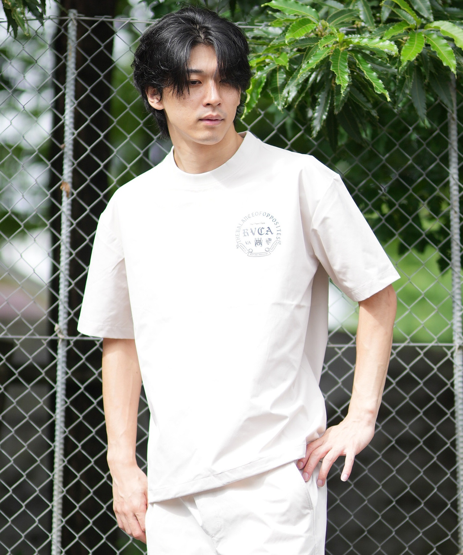 RVCA ルーカ 水着 ラッシュガード 半袖 Tシャツ メンズ 水陸両用 ロゴ