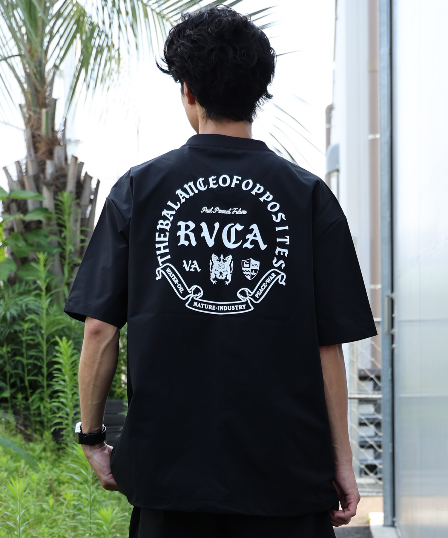 RVCA ルーカ 水着 ラッシュガード 半袖 Tシャツ メンズ 水陸両用 ロゴ
