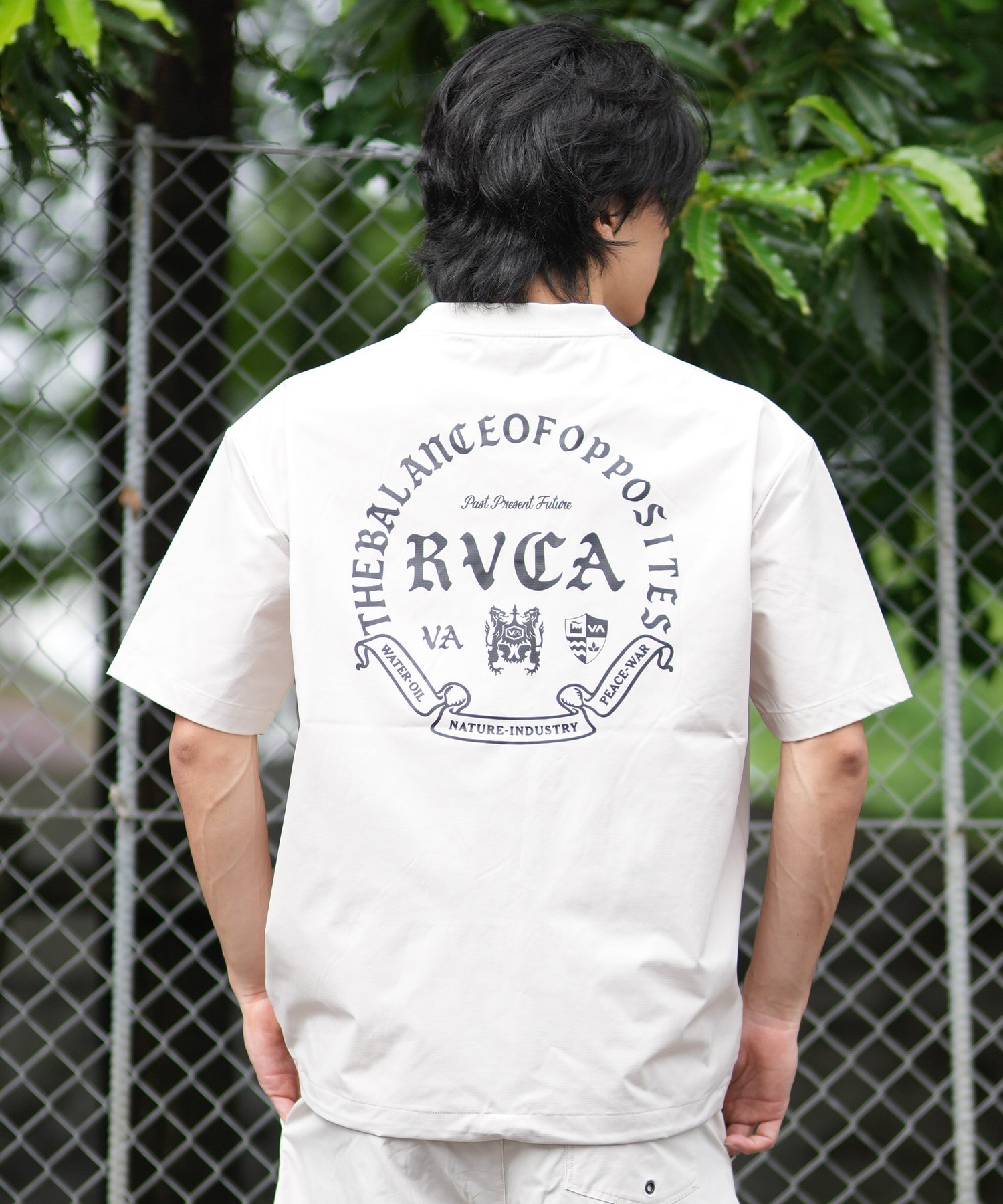 RVCA ルーカ 水着 ラッシュガード 半袖 Tシャツ メンズ 水陸両用 ロゴ