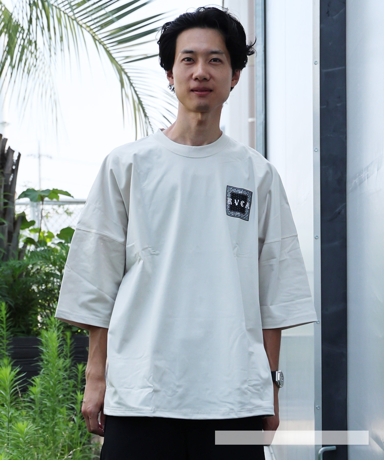 RVCA ルーカ 水着 ラッシュガード 半袖 Tシャツ メンズ BANDANA OE
