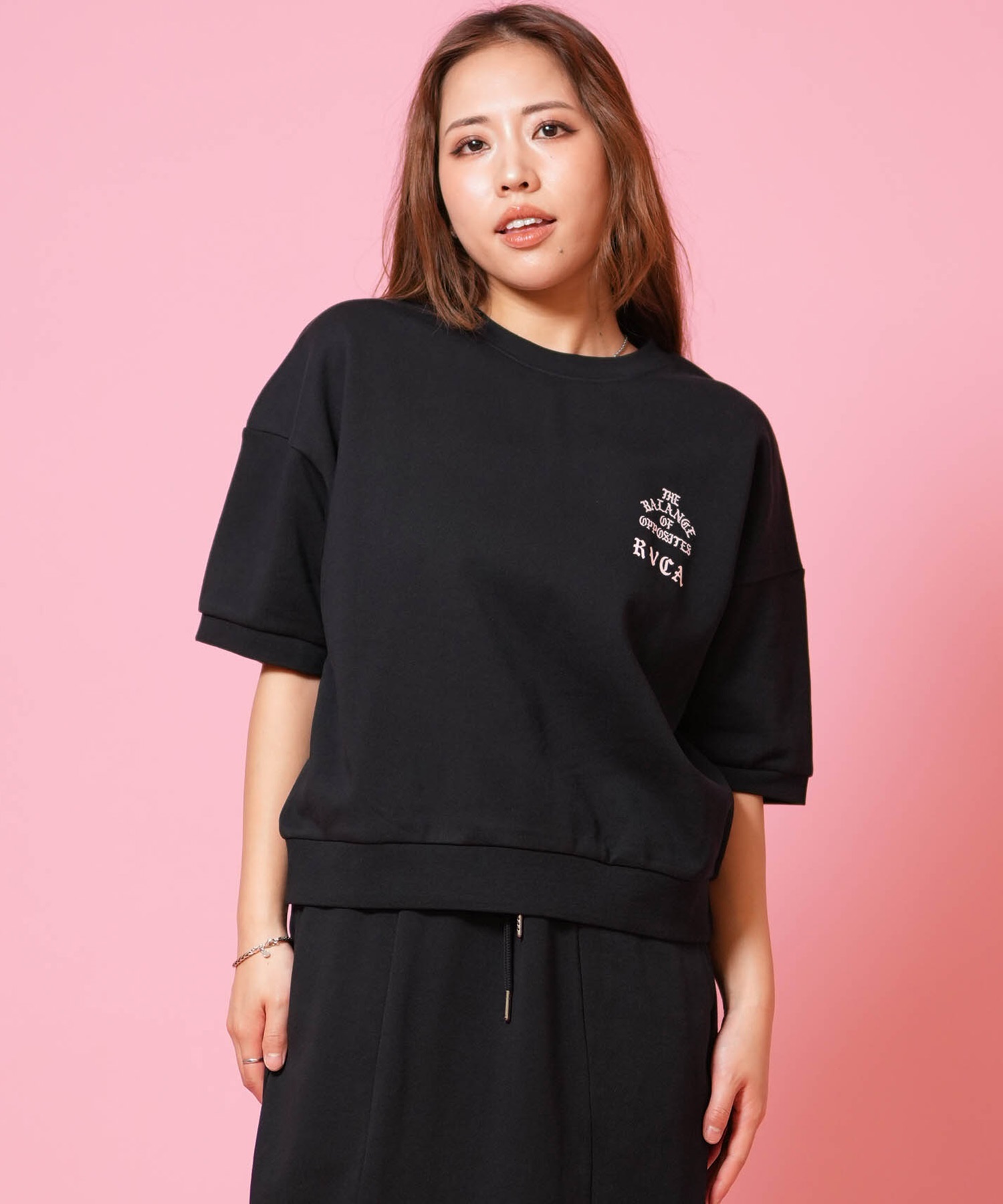 RVCA ルーカ 半袖 Tシャツ トレーナー スウェット レディース バック