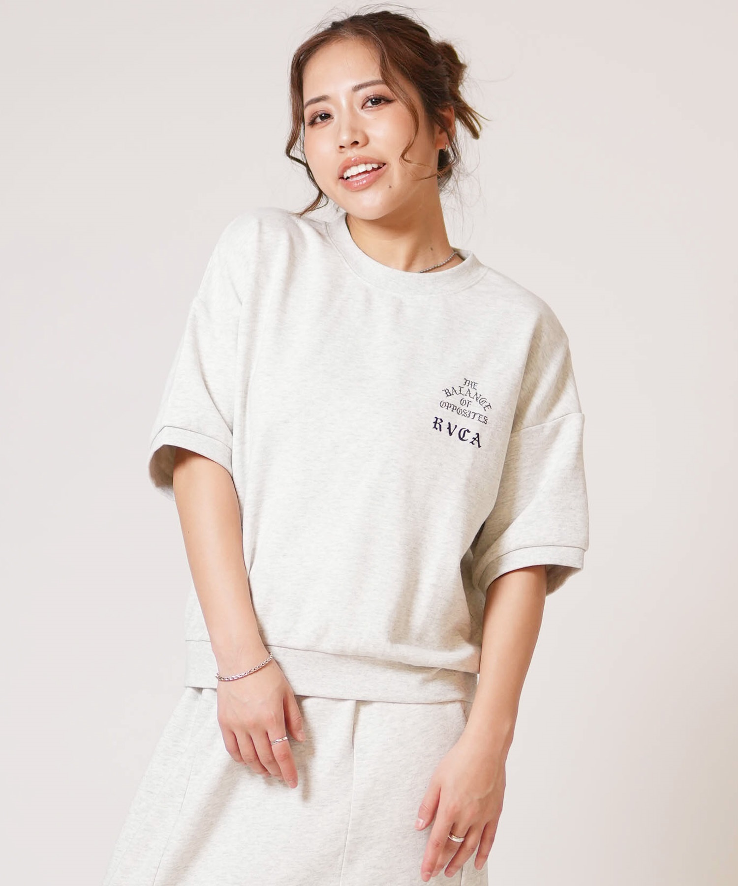 RVCA ルーカ 半袖 Tシャツ トレーナー スウェット レディース バック