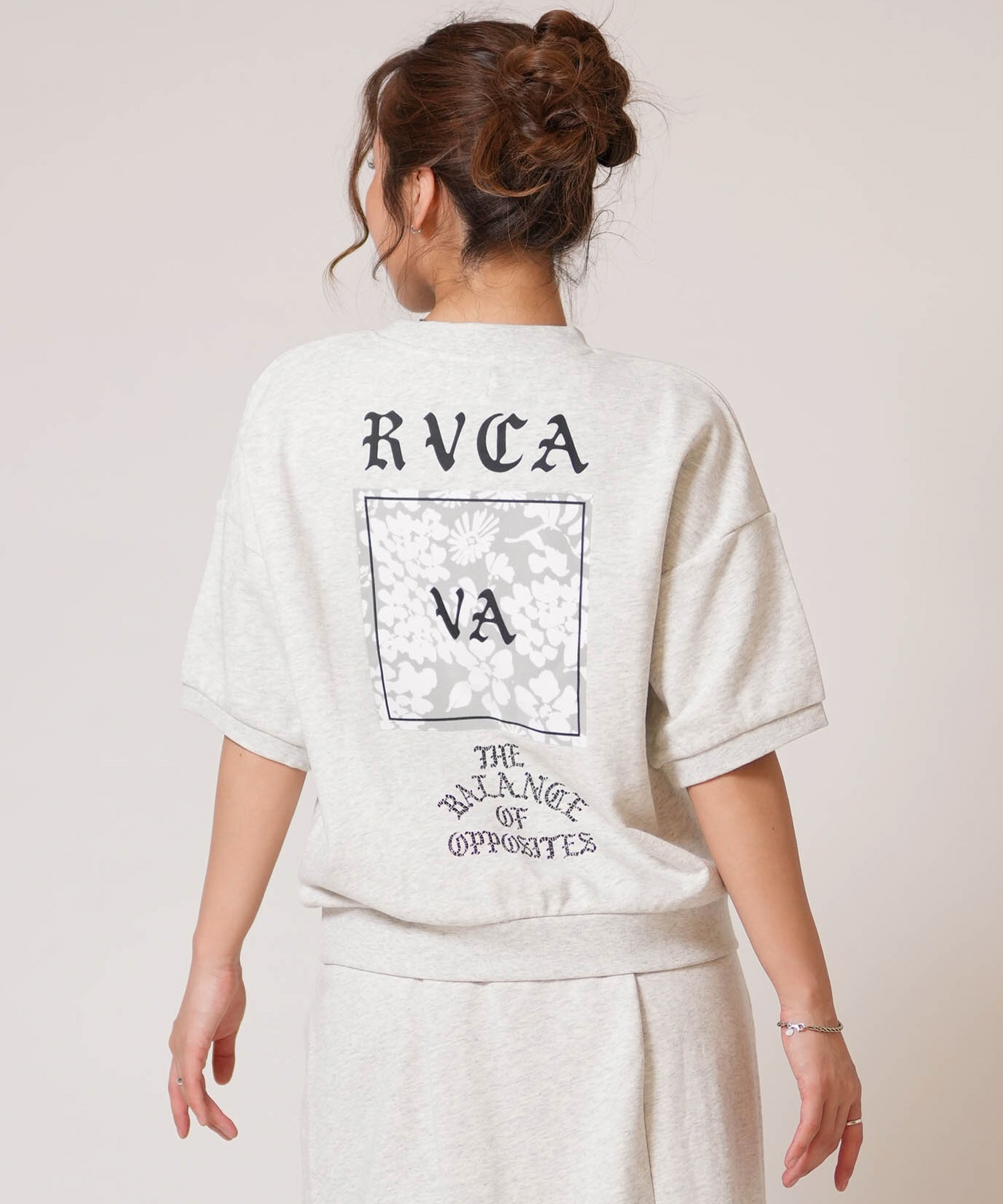 RVCA ルーカ 半袖 Tシャツ トレーナー スウェット レディース バック