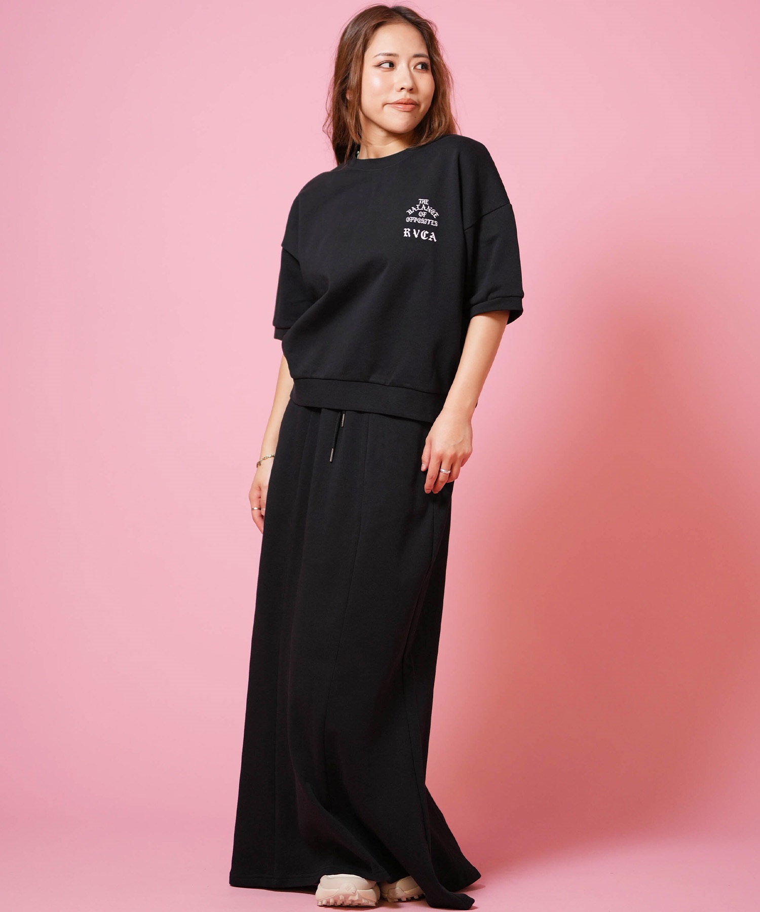 RVCA ルーカ 半袖 Tシャツ トレーナー スウェット レディース バック