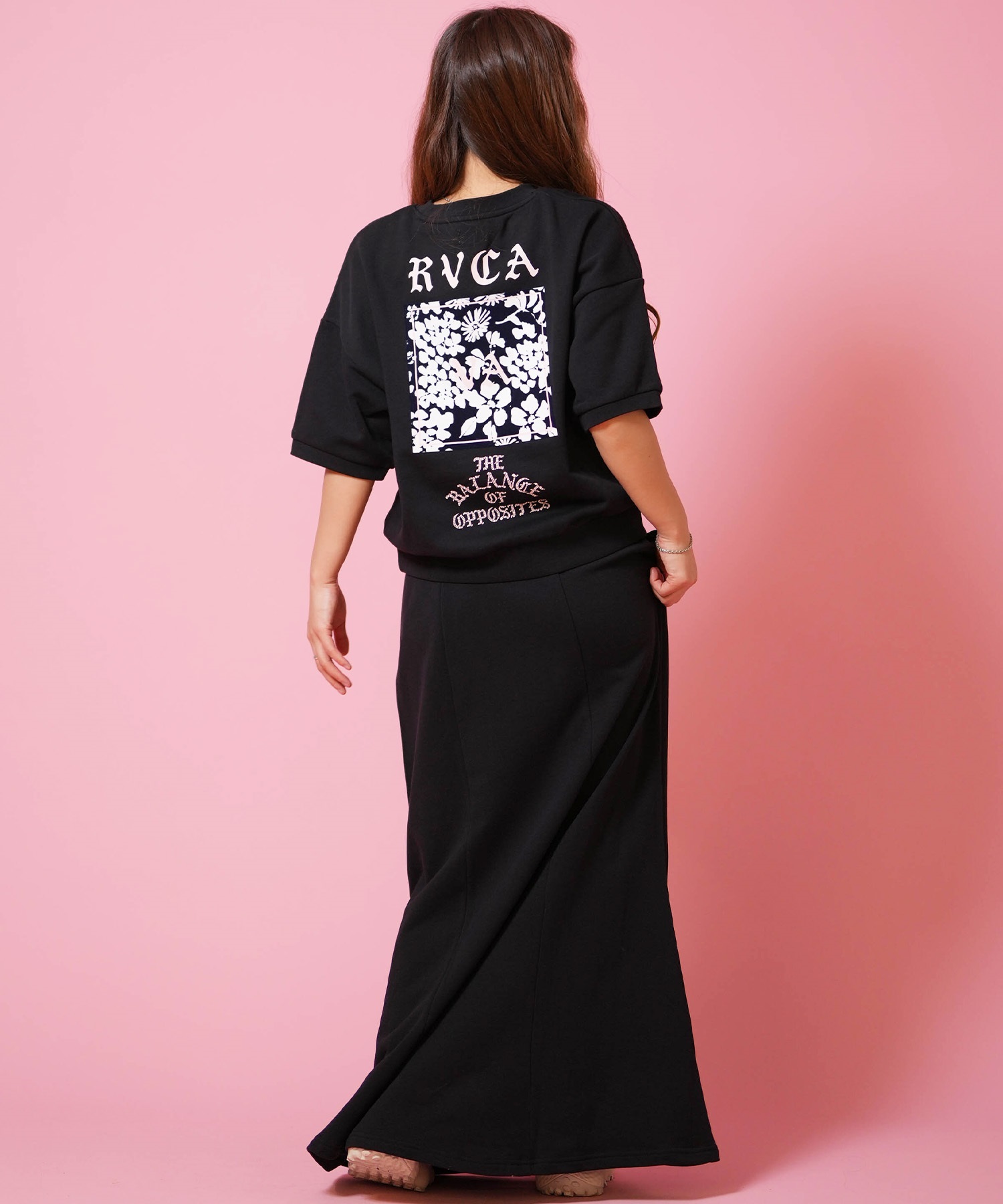 RVCA ルーカ 半袖 Tシャツ トレーナー スウェット レディース バック