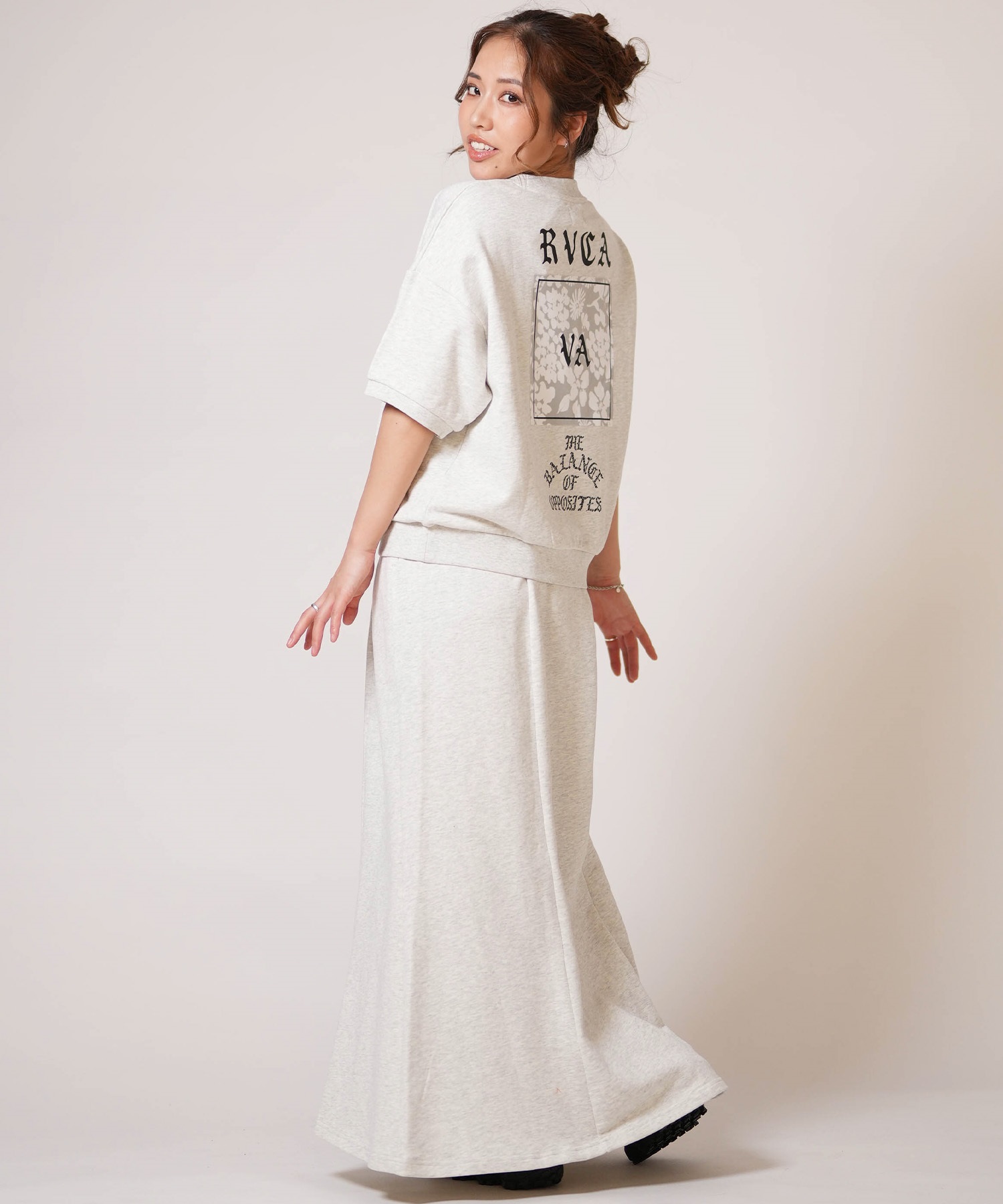 RVCA ルーカ 半袖 Tシャツ トレーナー スウェット レディース バック