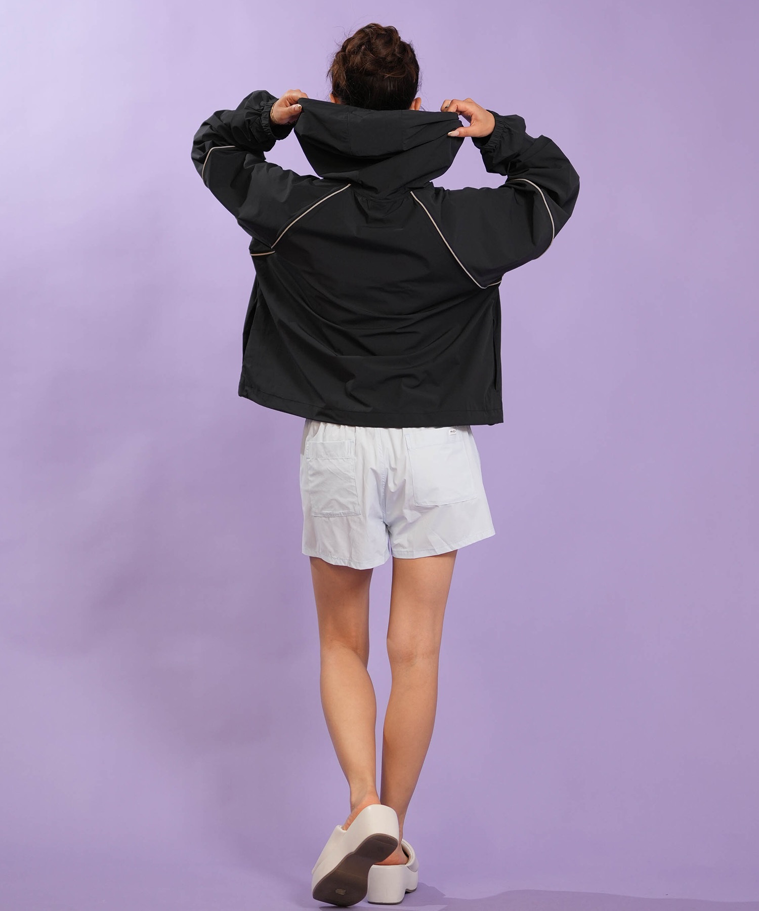 RVCA ルーカ ナイロン ジャケット レディース パイピング スポーティー