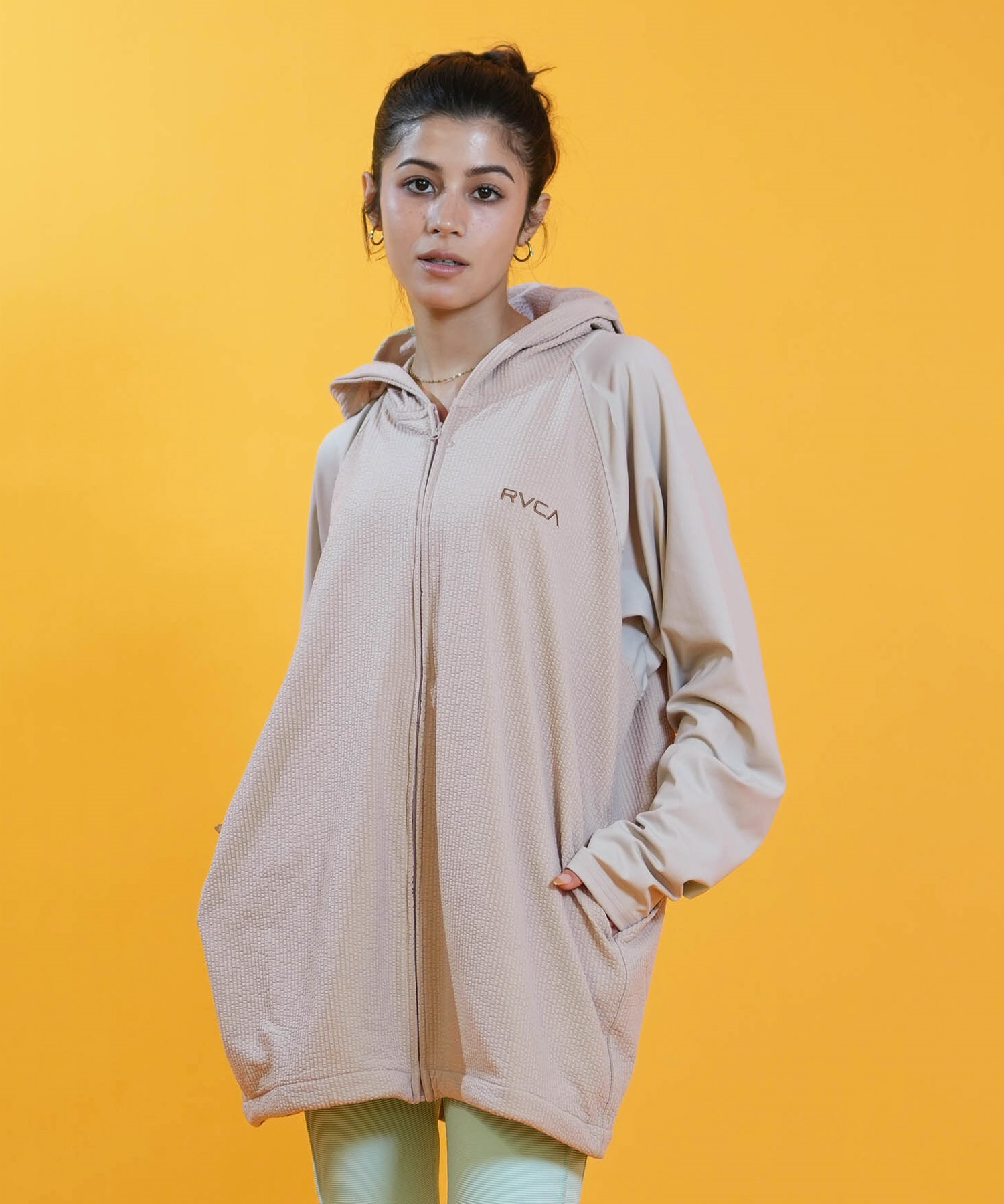RVCA ルーカ 水着 ラッシュガード ジップアップ パーカー レディース