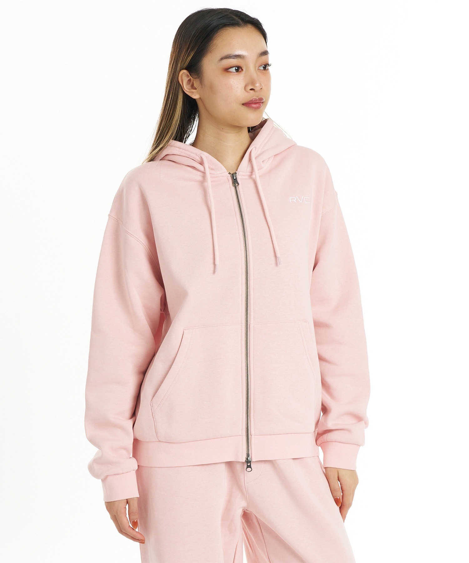 RVCA ルーカ ジップアップ パーカー フーディー レディース 裏起毛 ALL