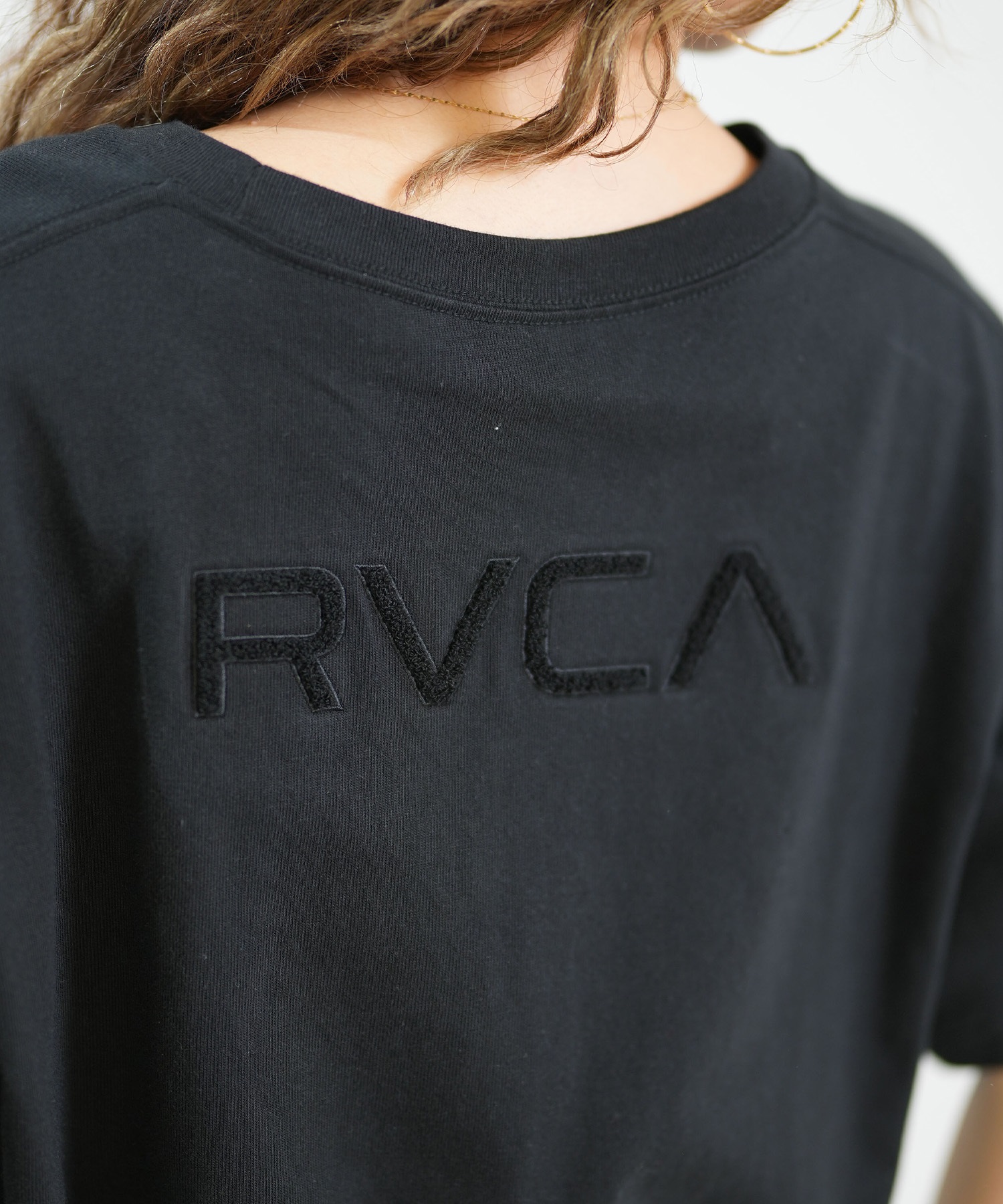 RVCA ルーカ 半袖 Tシャツ レディース シンプル RVCA CROPPED SS TEE BG043201(BLK-S)