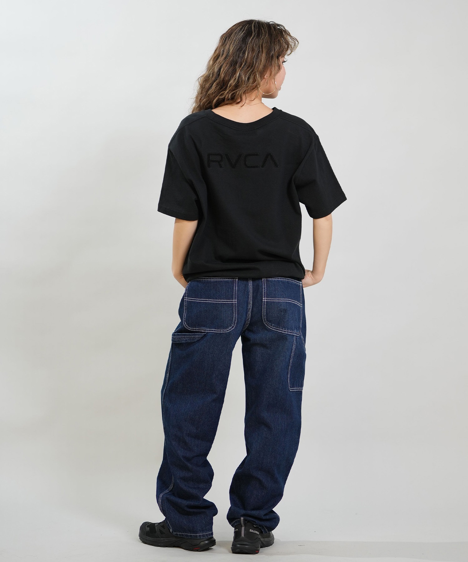 RVCA ルーカ 半袖 Tシャツ レディース シンプル RVCA CROPPED SS TEE BG043201(BLK-S)