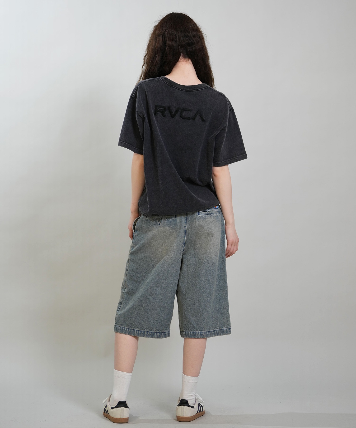 RVCA ルーカ 半袖 Tシャツ レディース シンプル RVCA CROPPED SS TEE BG043201(BLK-S)