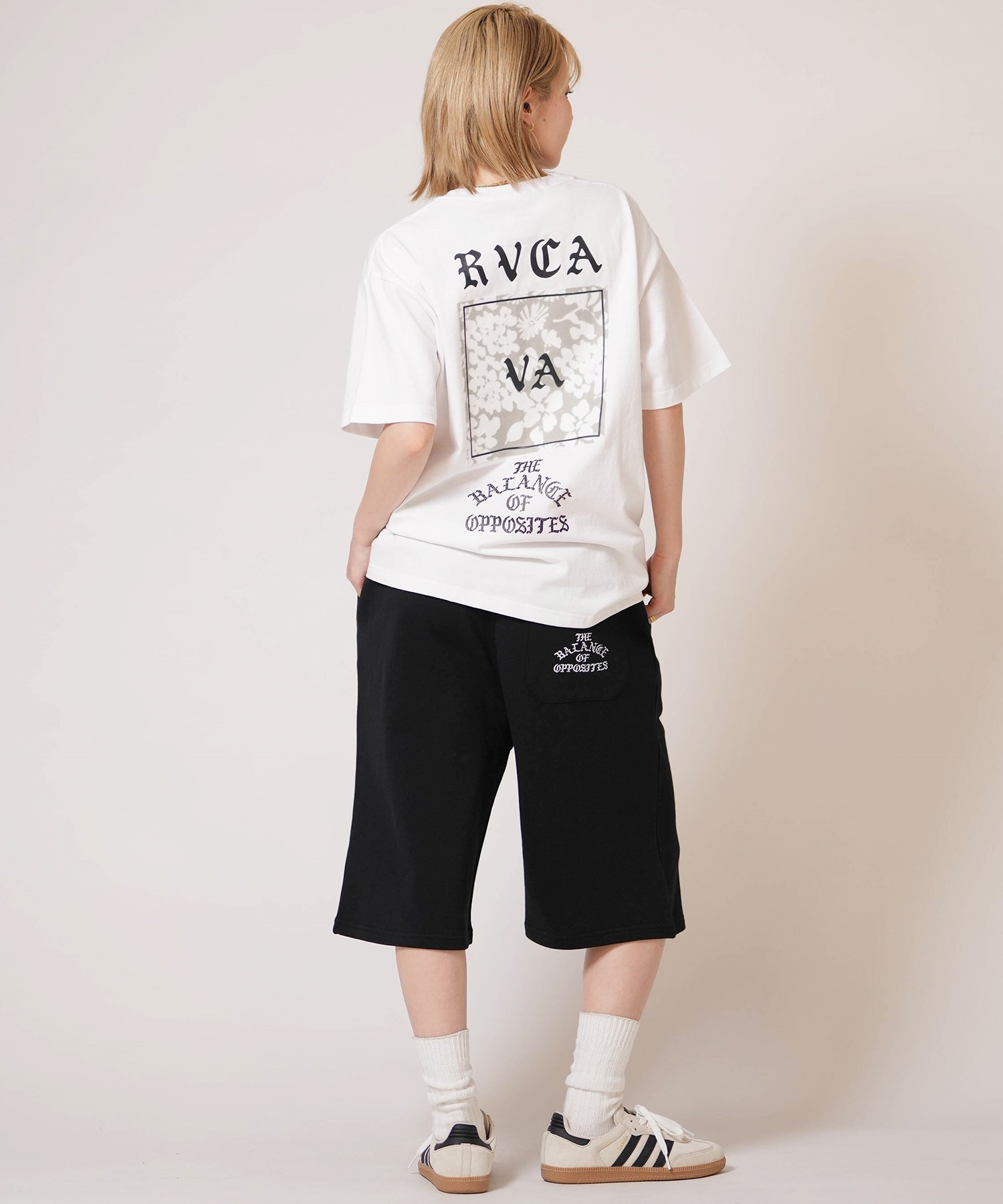 RVCA ルーカ 半袖 Tシャツ レディース バックプリント DAISY VA BOX LOGO LOOSE FIT SS TEE BG043203(BLK-S)